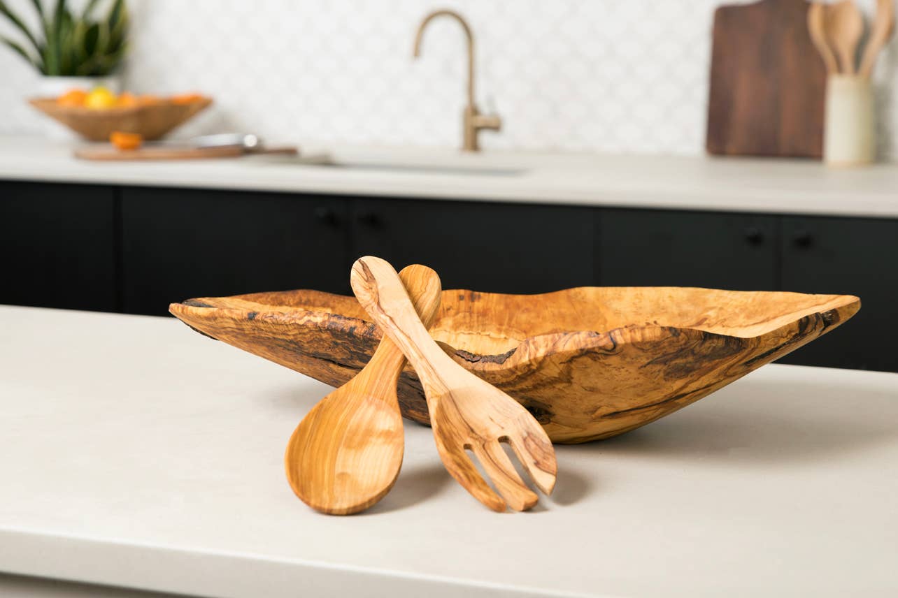 Verve Culture - Italian Olivewood Salad Servers