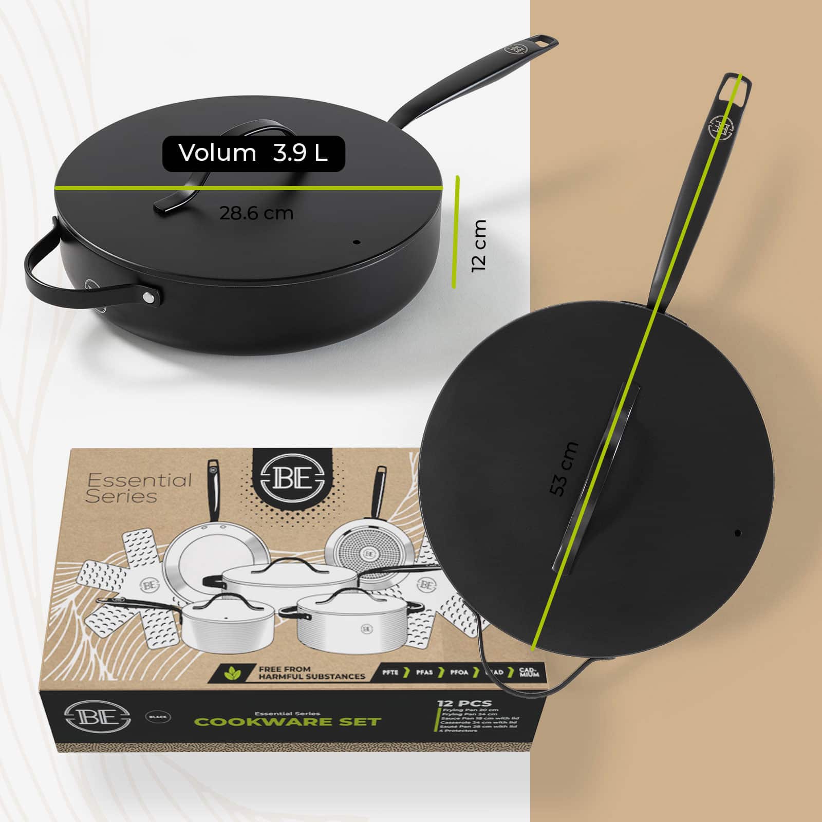 BE Living Essential Grytesett 12 deler