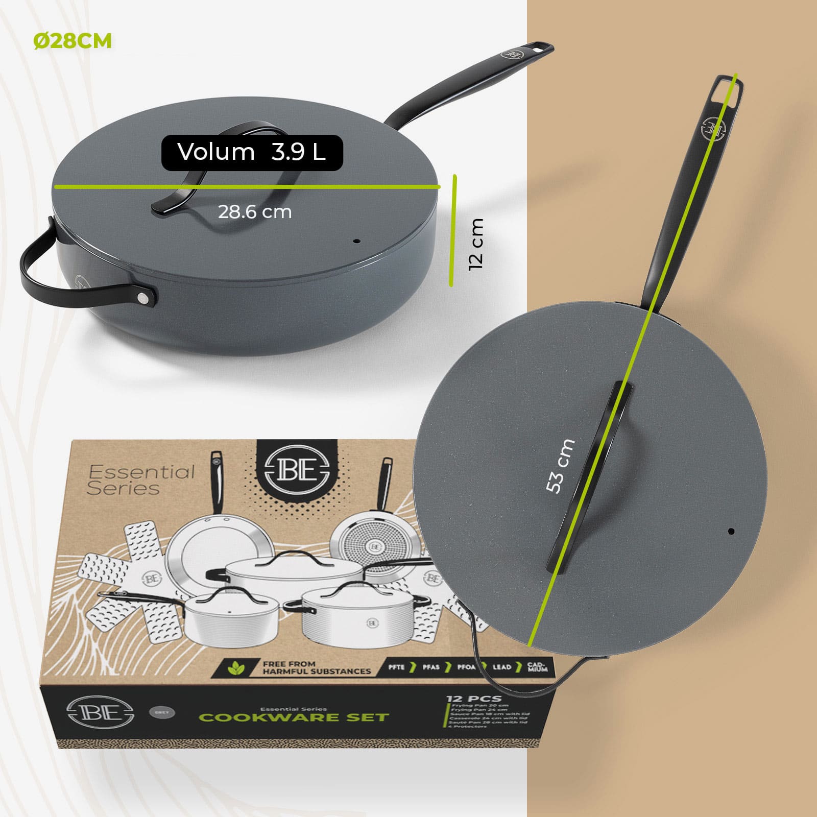 BE Living Essential Grytesett 20 deler