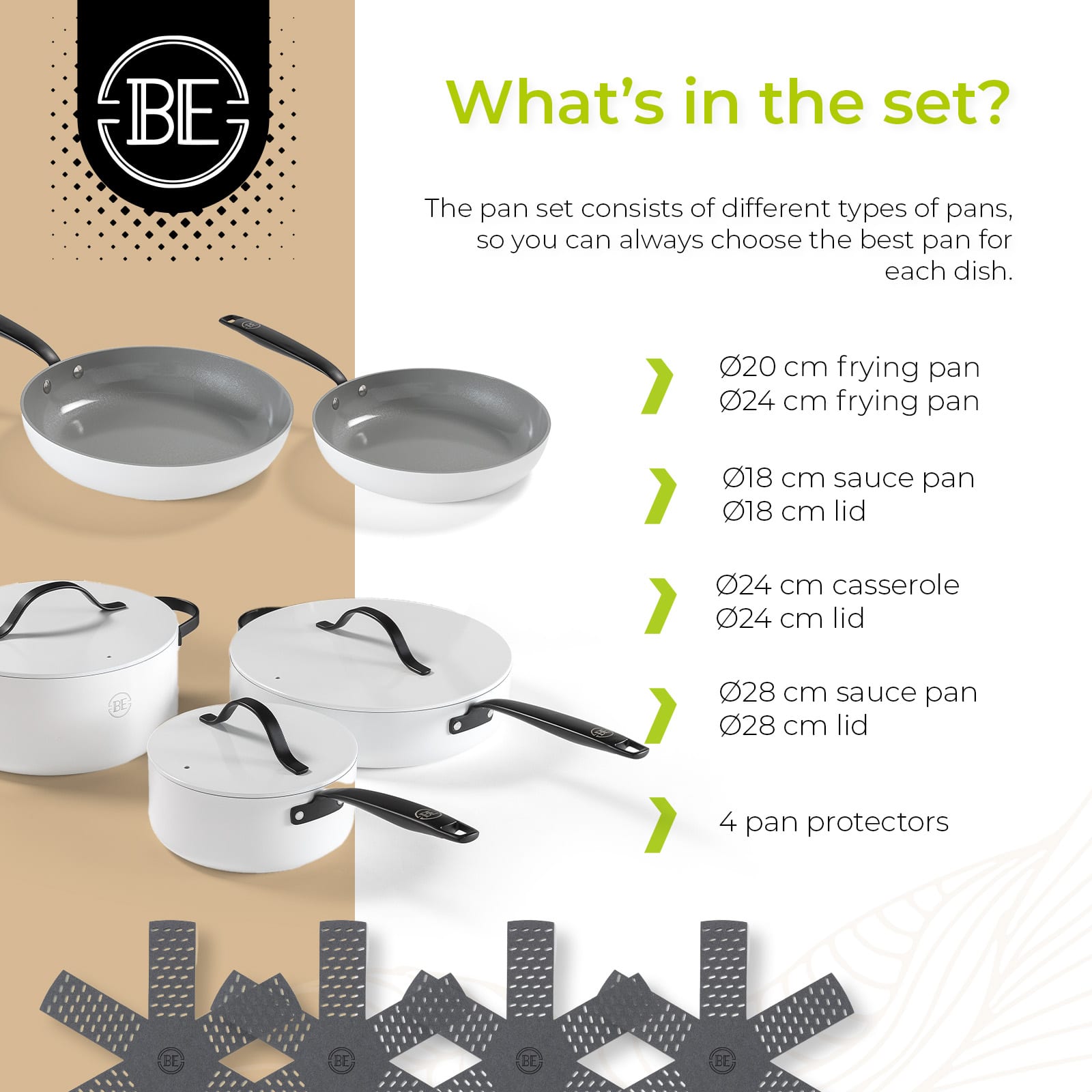 BE Living Essential Grytesett 12 deler