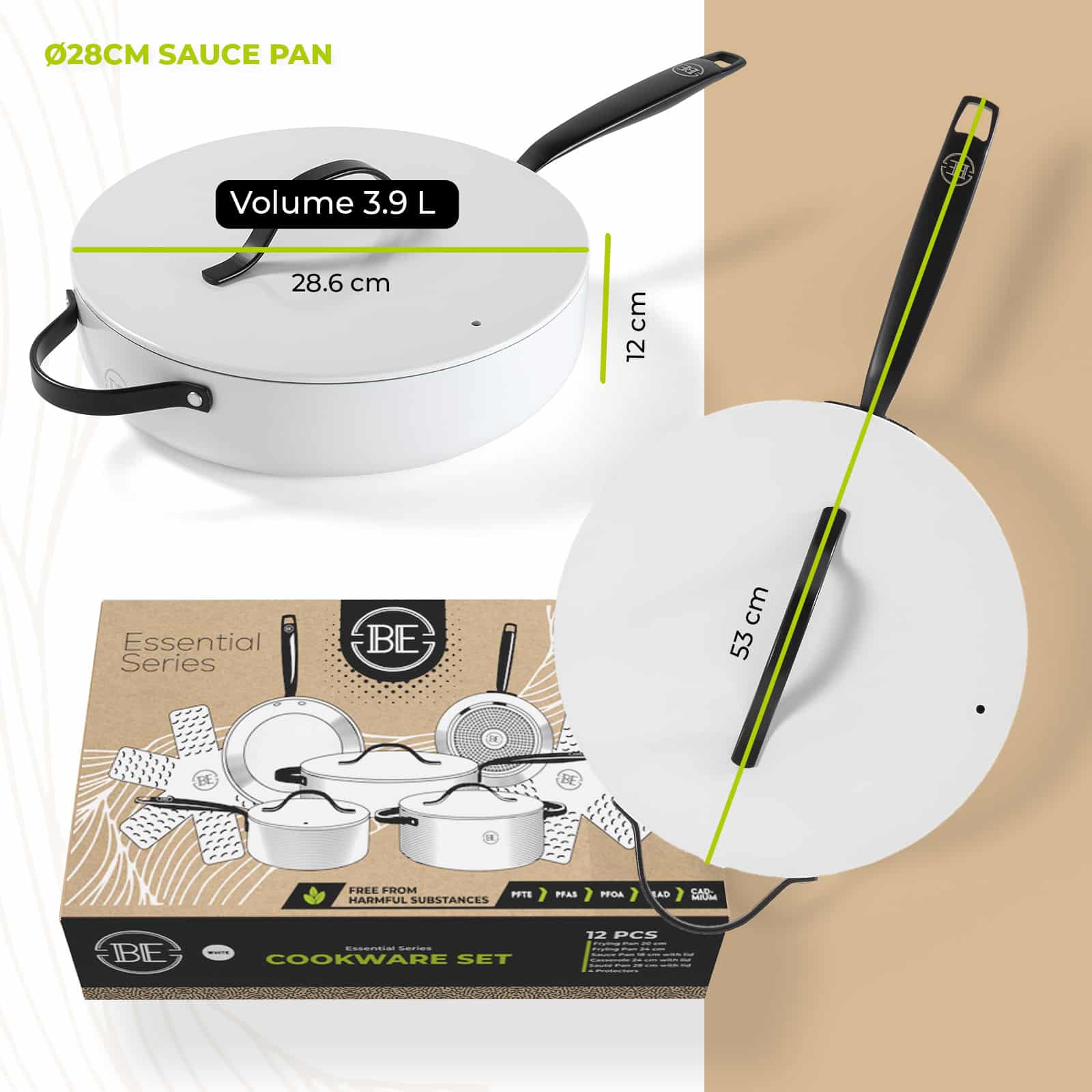 BE Living Essential Grytesett 12 deler