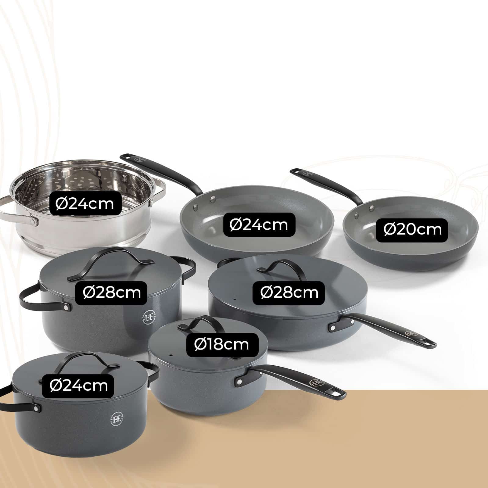 BE Living Essential Grytesett 20 deler