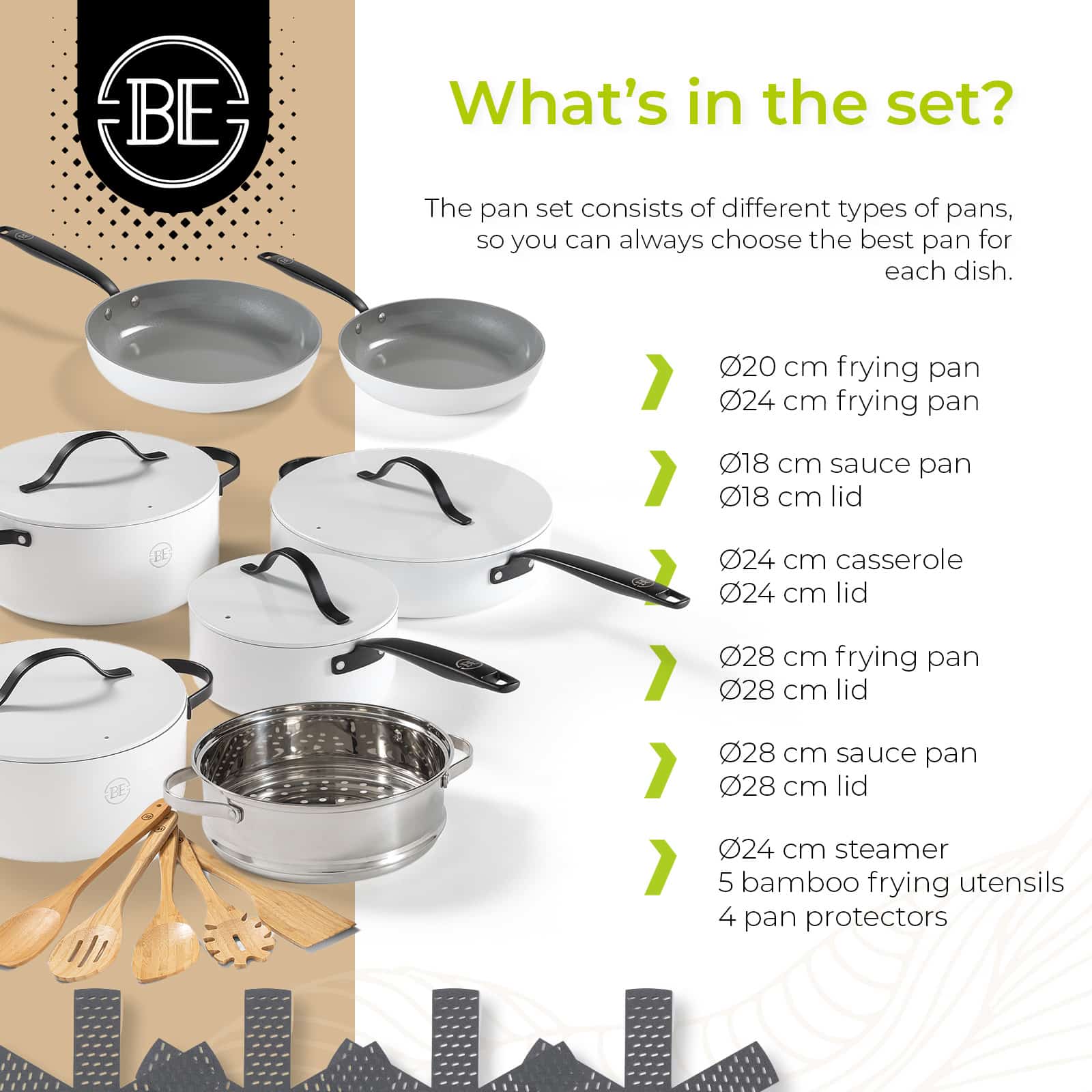 BE Living Essential Grytesett 20 deler