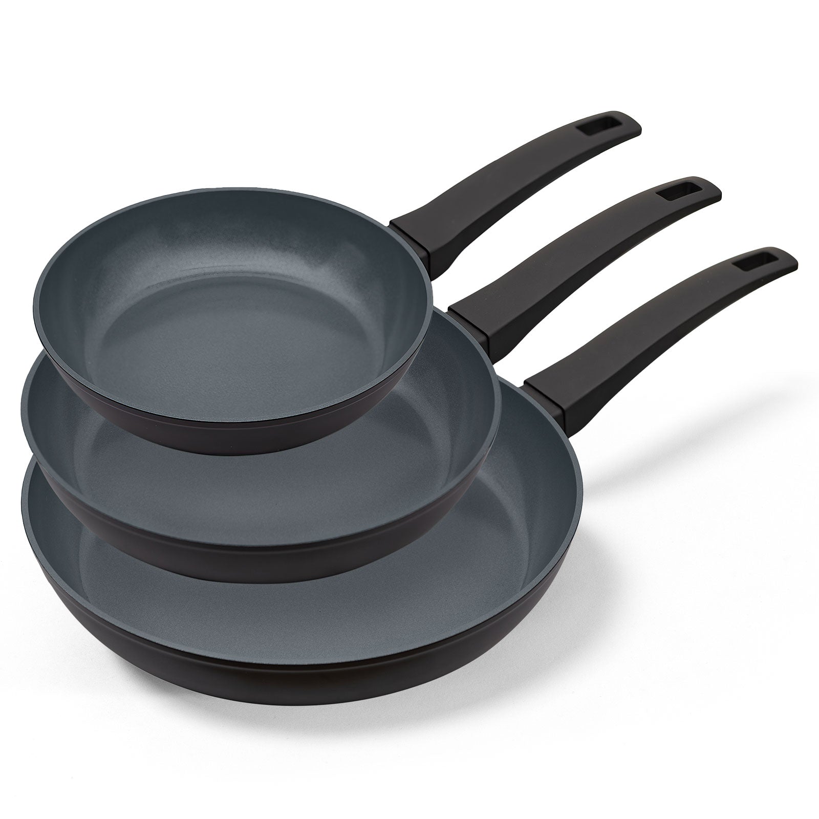 Enjoy 3-delig pannenset Olive Green met wok – NL