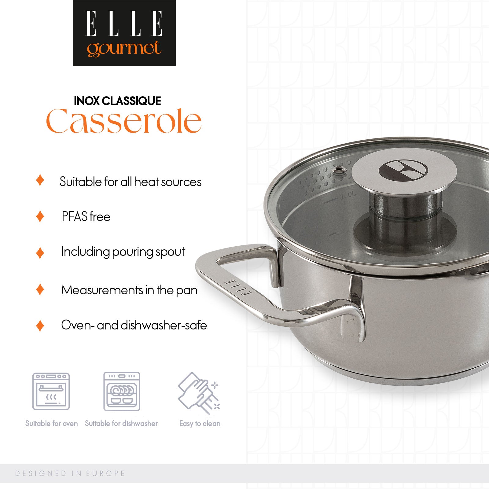 ELLE Gourmet Classique Gryte m/lokk