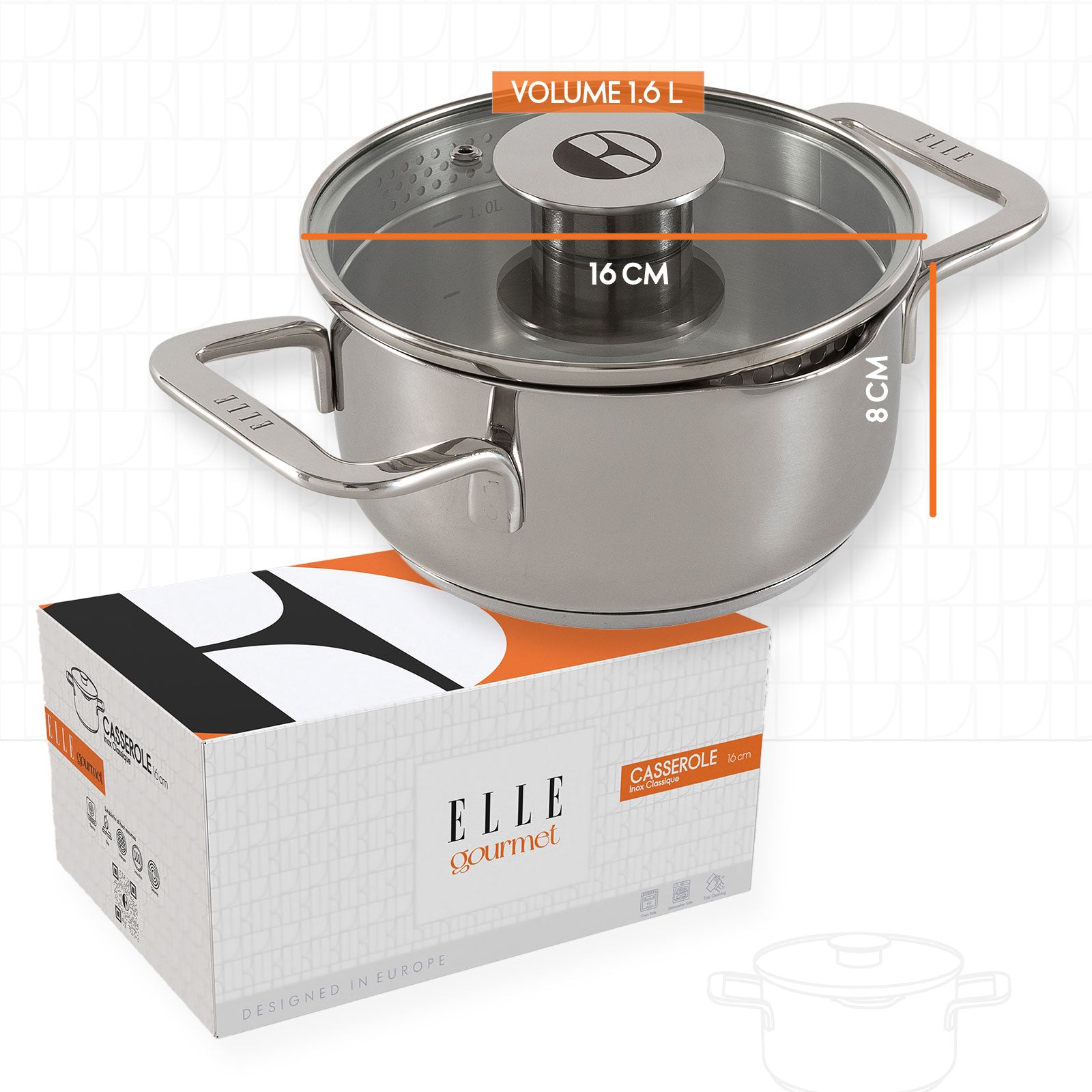 ELLE Gourmet Classique Gryte m/lokk