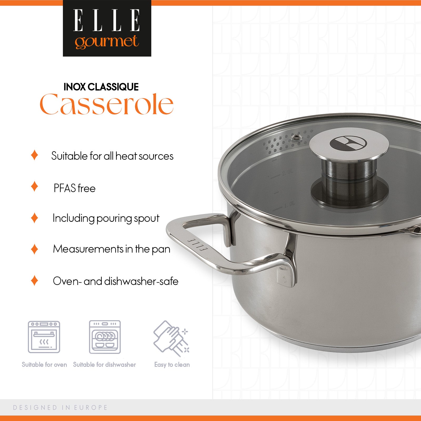 ELLE Gourmet Classique Gryte m/lokk