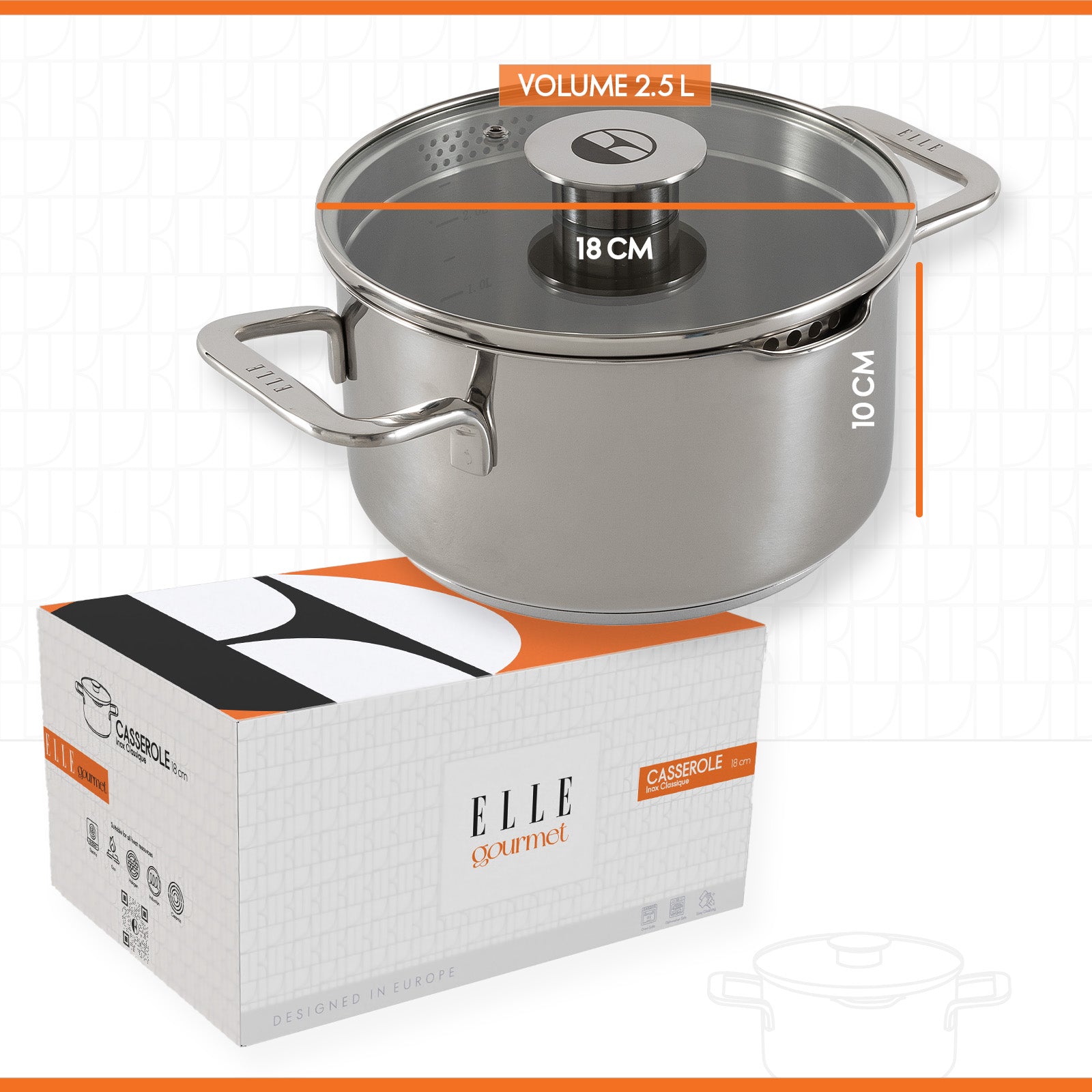 ELLE Gourmet Classique Gryte m/lokk