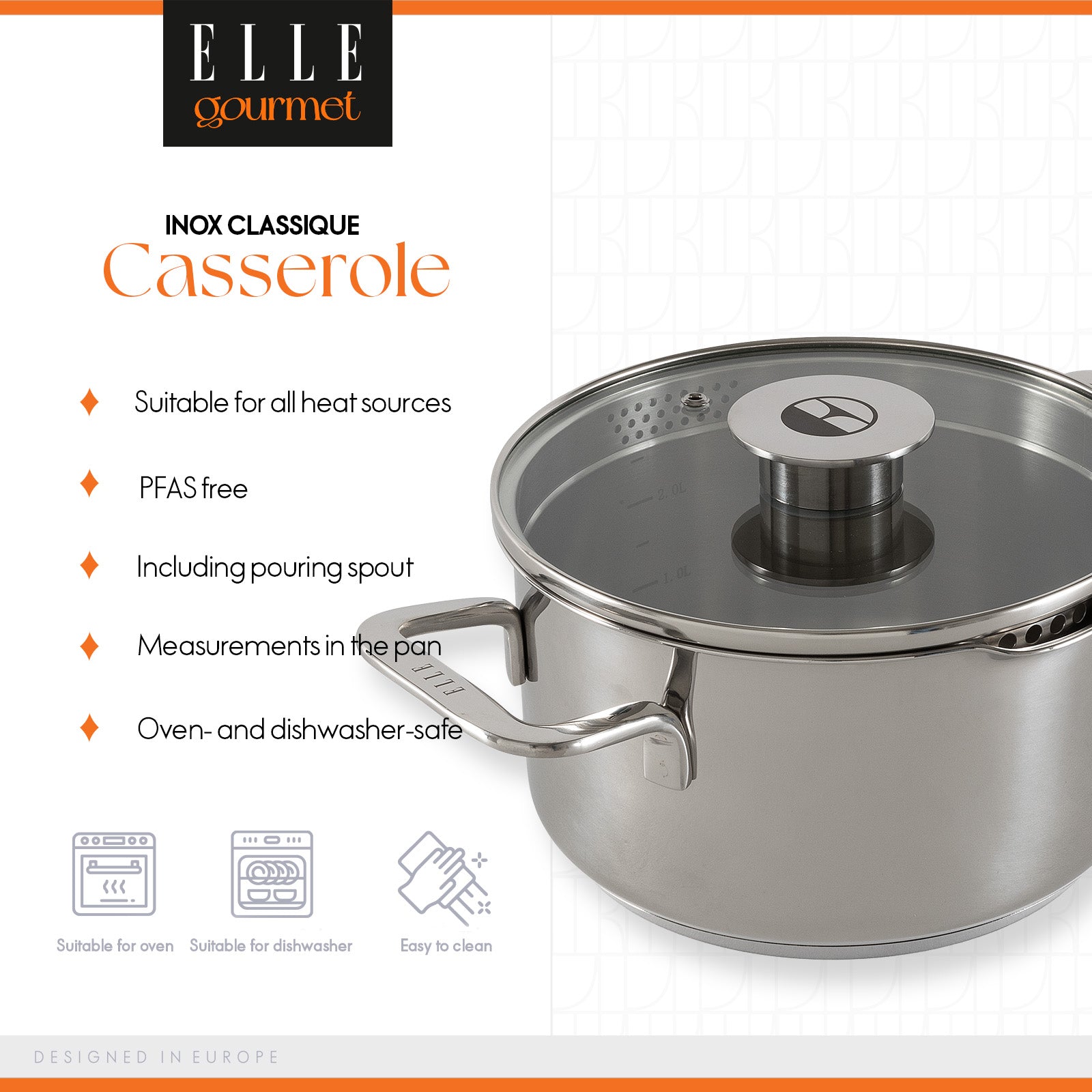 ELLE Gourmet Classique Gryte m/lokk