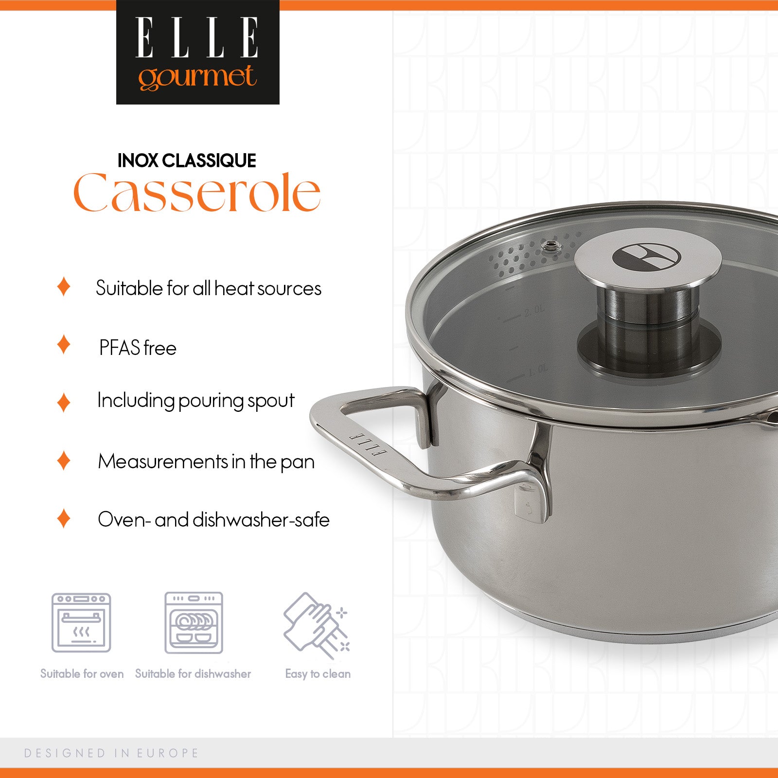 ELLE Gourmet Classique Gryte m/lokk