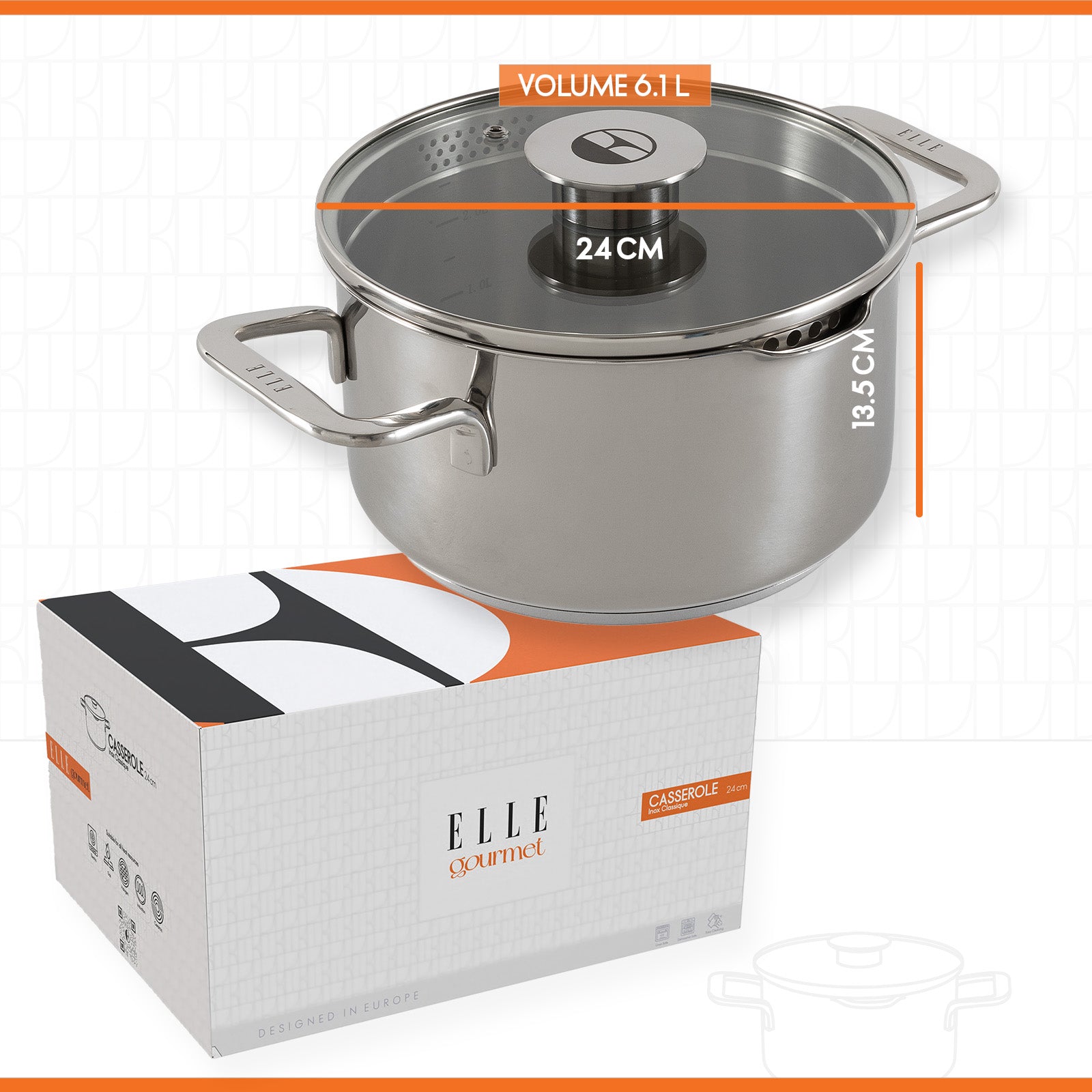 ELLE Gourmet Classique Gryte m/lokk