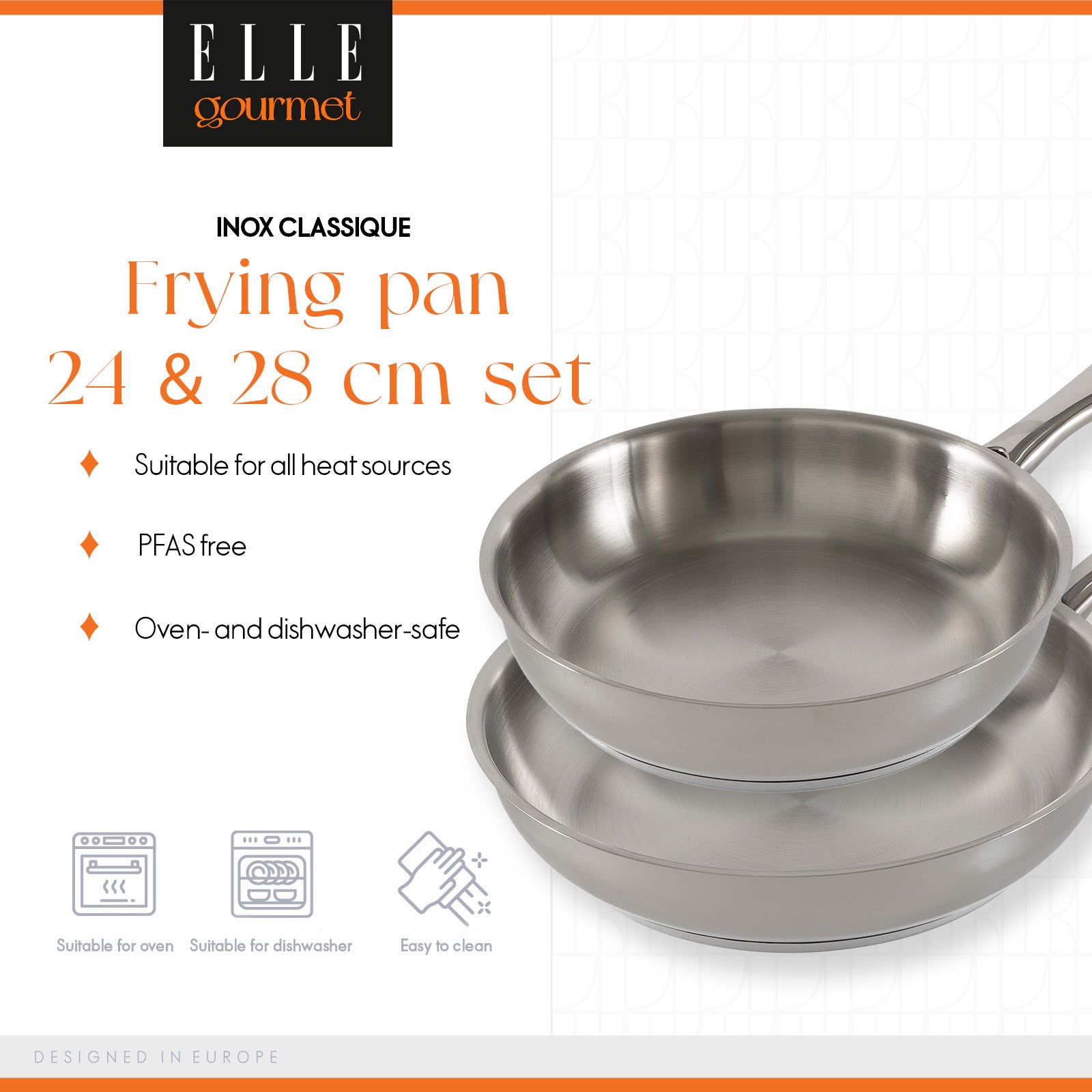 ELLE Gourmet Classique Stekepannesett 2 deler