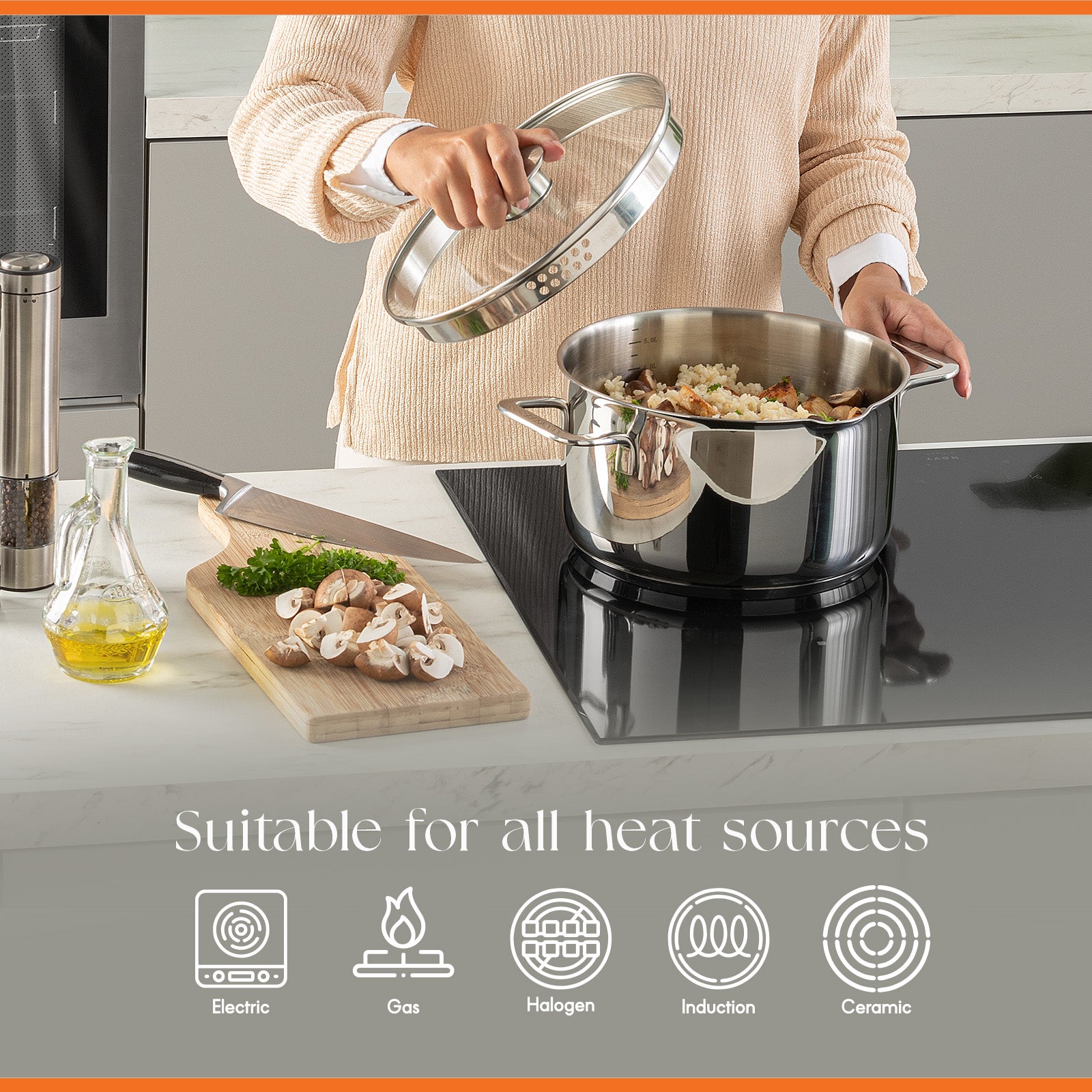 ELLE Gourmet Classique Grytesett 8 deler