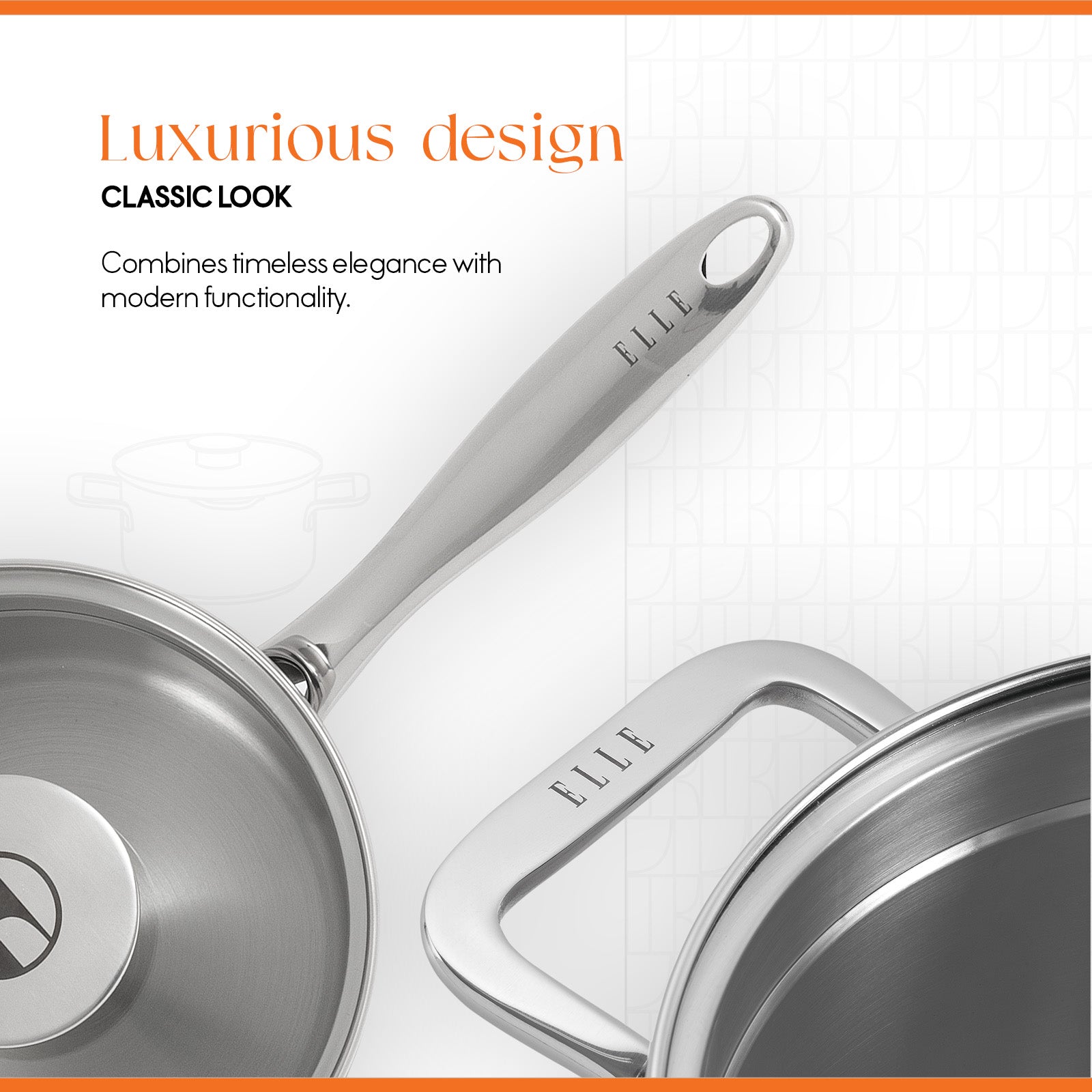 ELLE Gourmet Classique Grytesett 8 deler