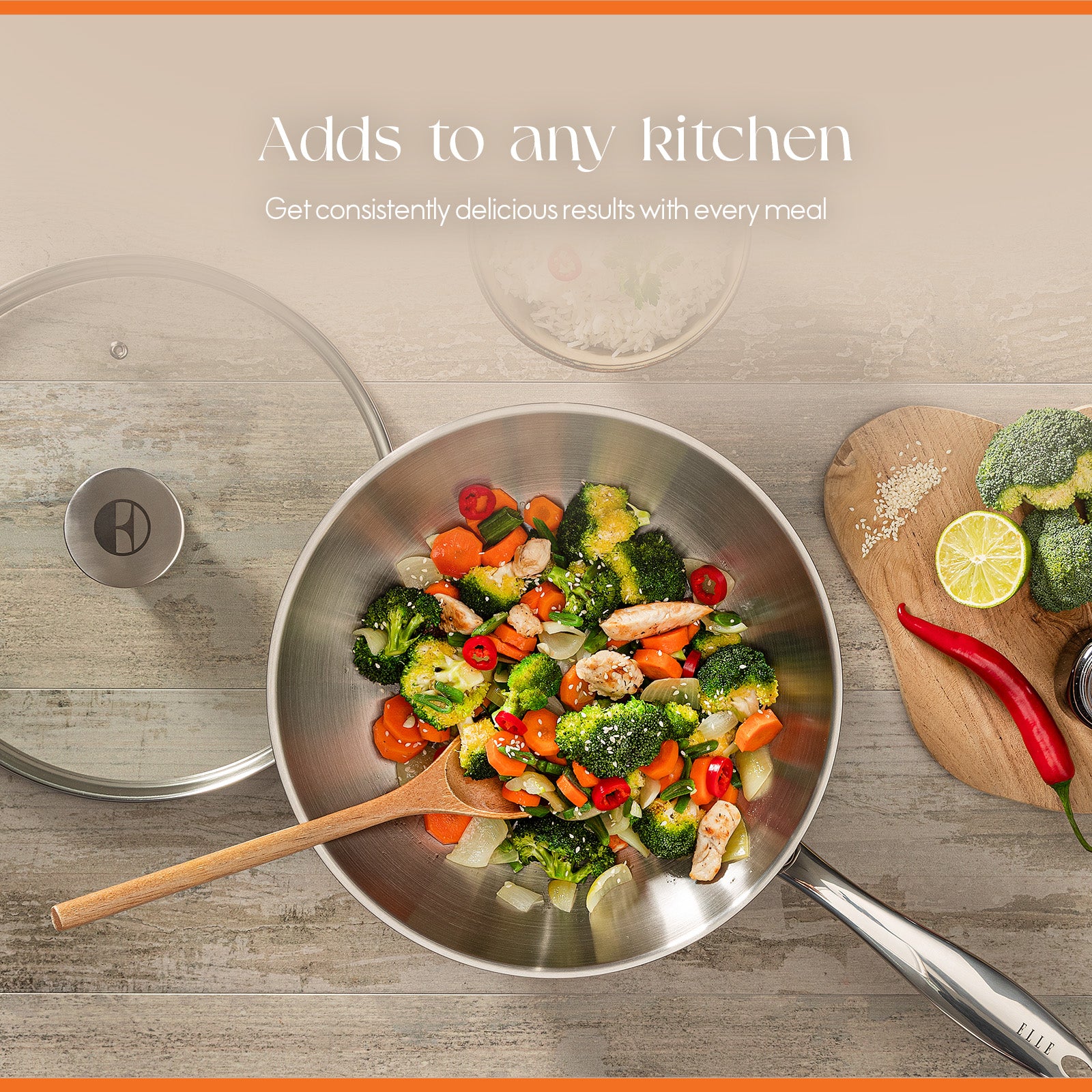 ELLE Gourmet Classique Wokpanne - Ø28cm