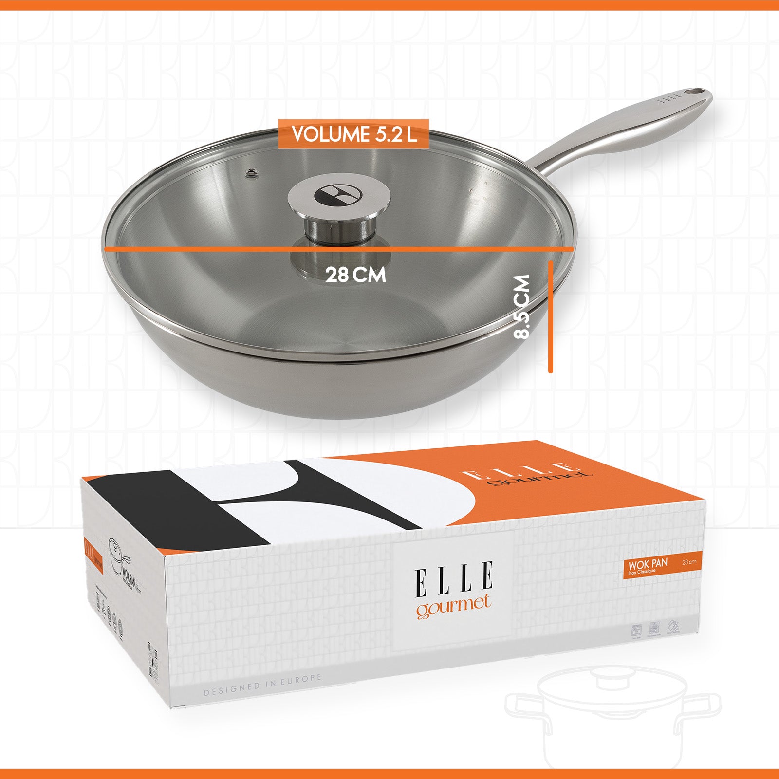 ELLE Gourmet Classique Wokpanne - Ø28cm