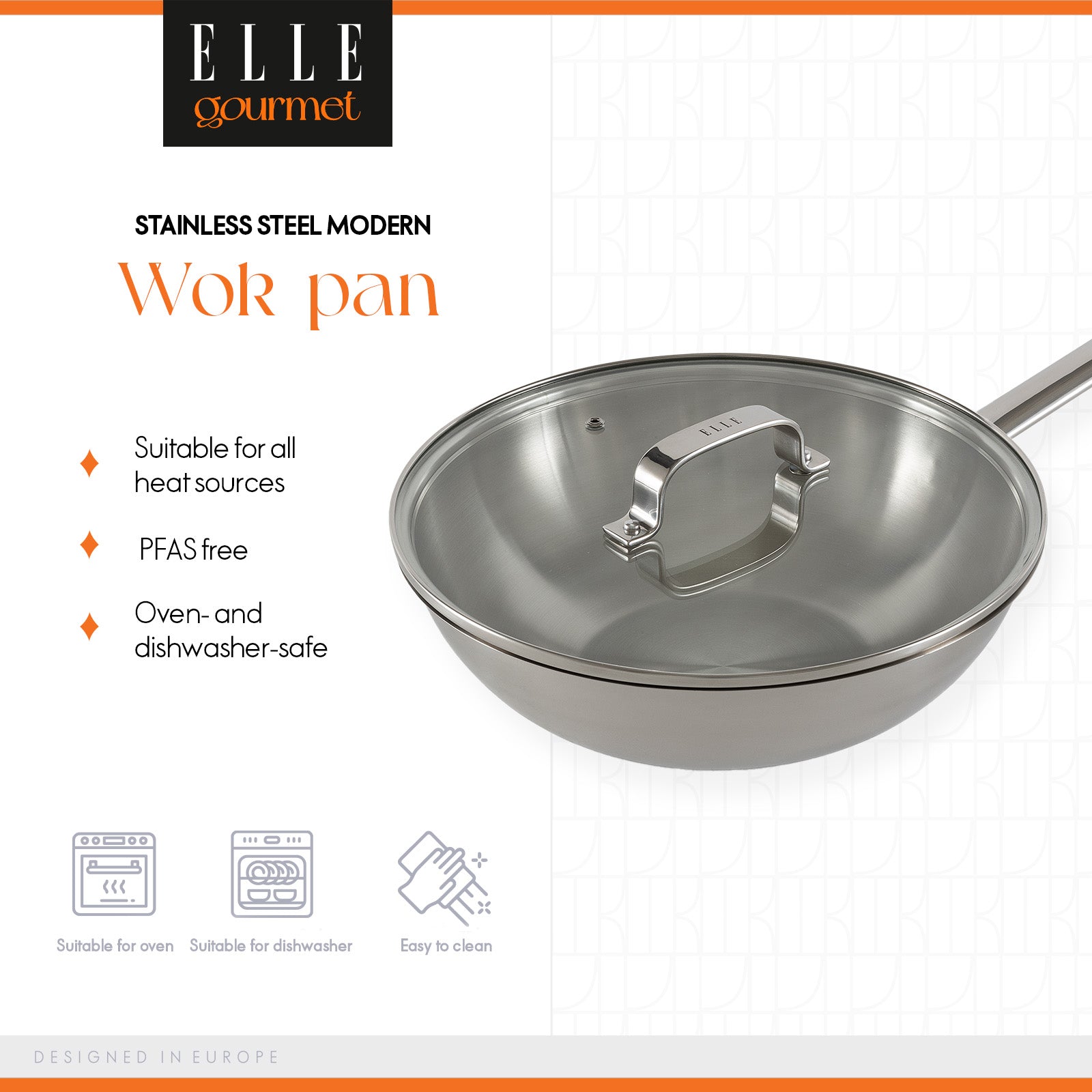 ELLE Gourmet Moderne Wokpanne - Ø28cm