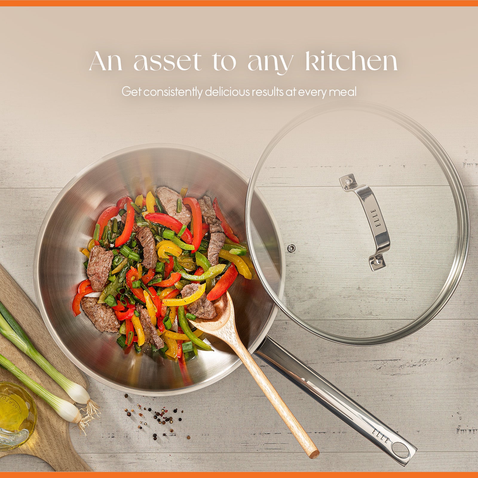 ELLE Gourmet Moderne Wokpanne - Ø28cm