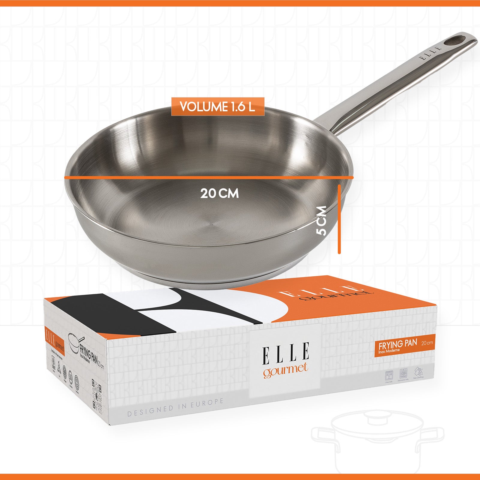 ELLE Gourmet Moderne Stekepanne