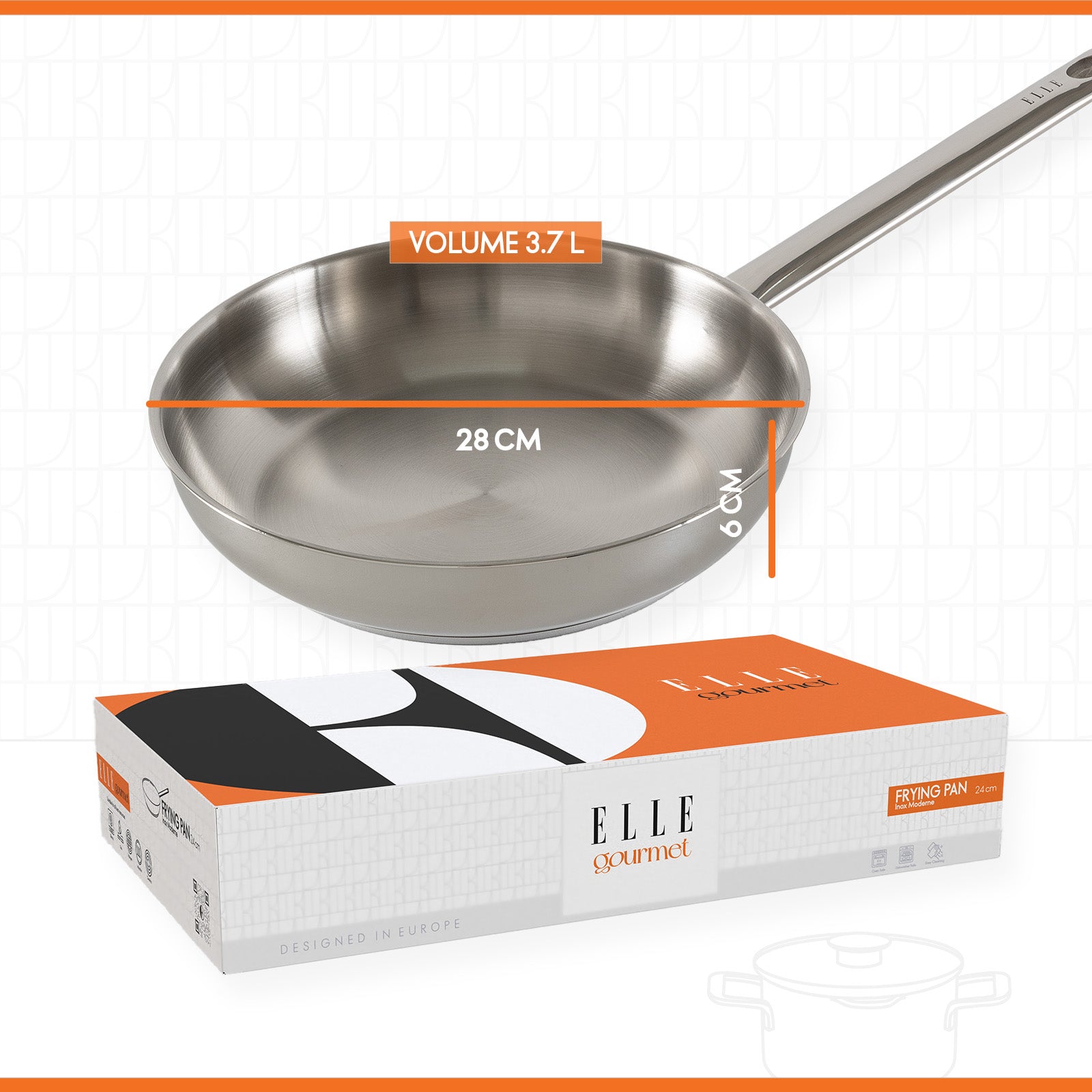 ELLE Gourmet Moderne Stekepanne