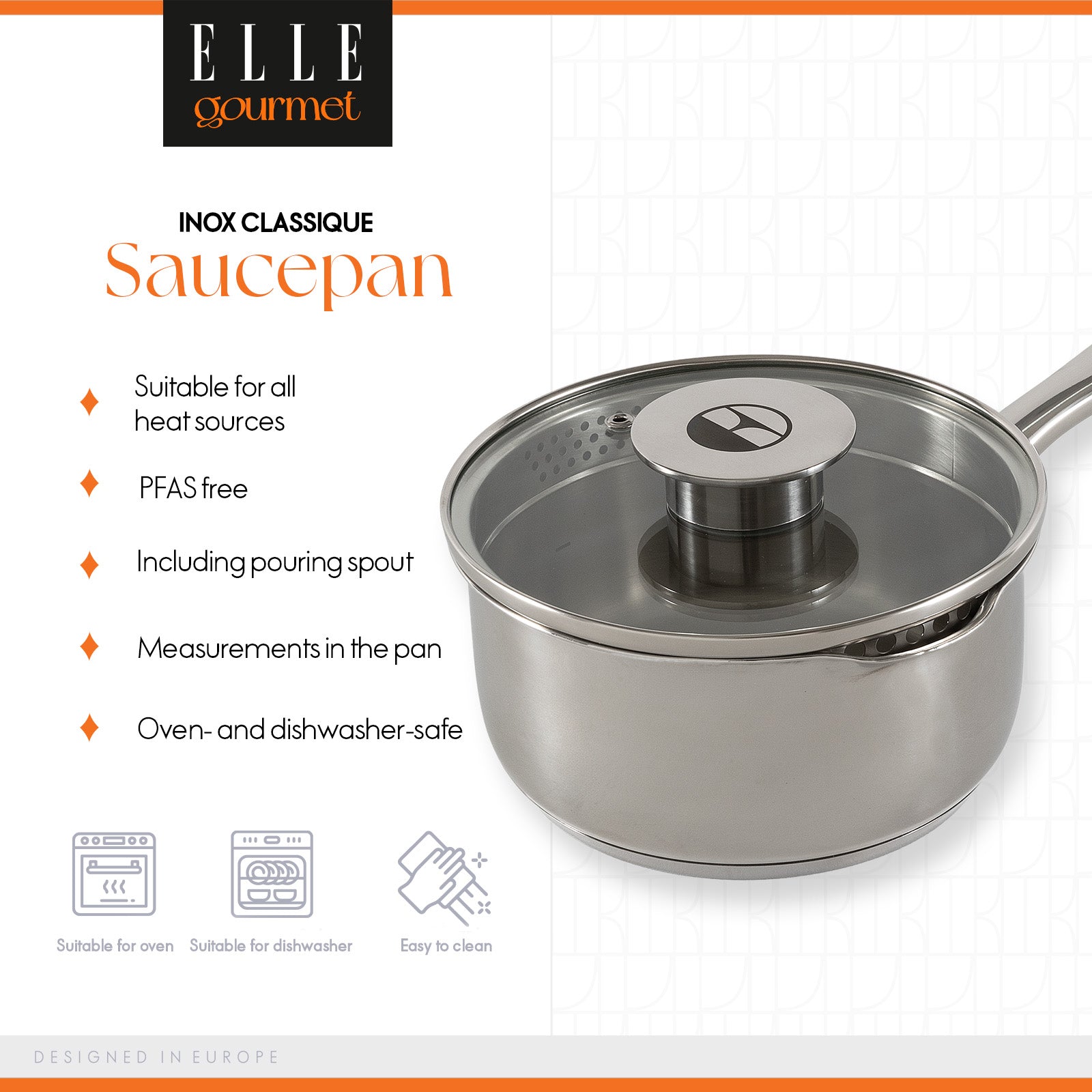 ELLE Gourmet Classique Sautépanne m/lokk - Ø16cm