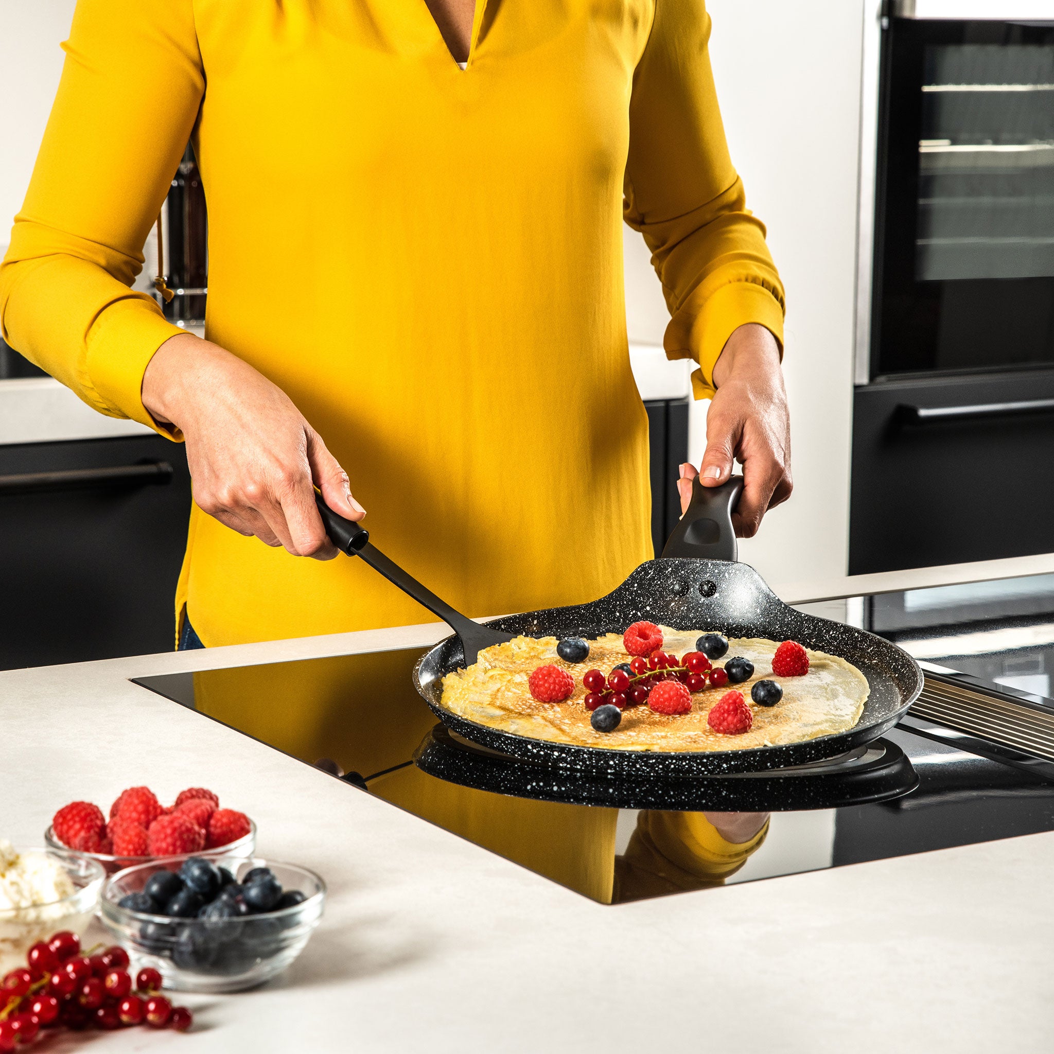 Westinghouse Black Marble Pannekakepanne - 28 cm