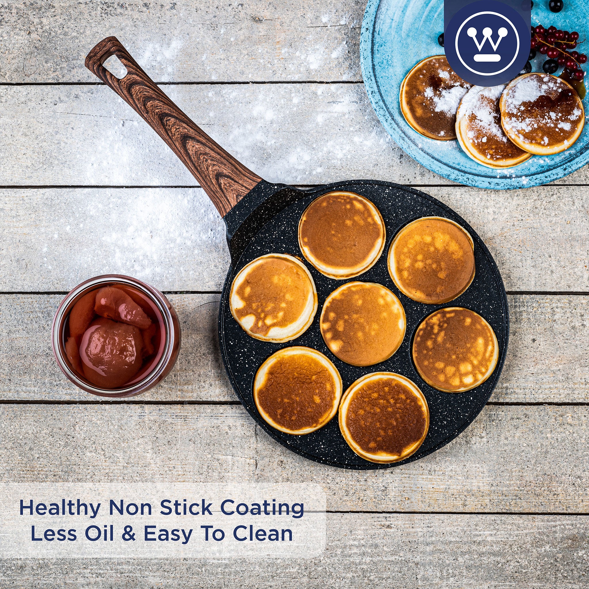 Westinghouse Black Marble Wood 7 kopper pannekakepanne - 26cm