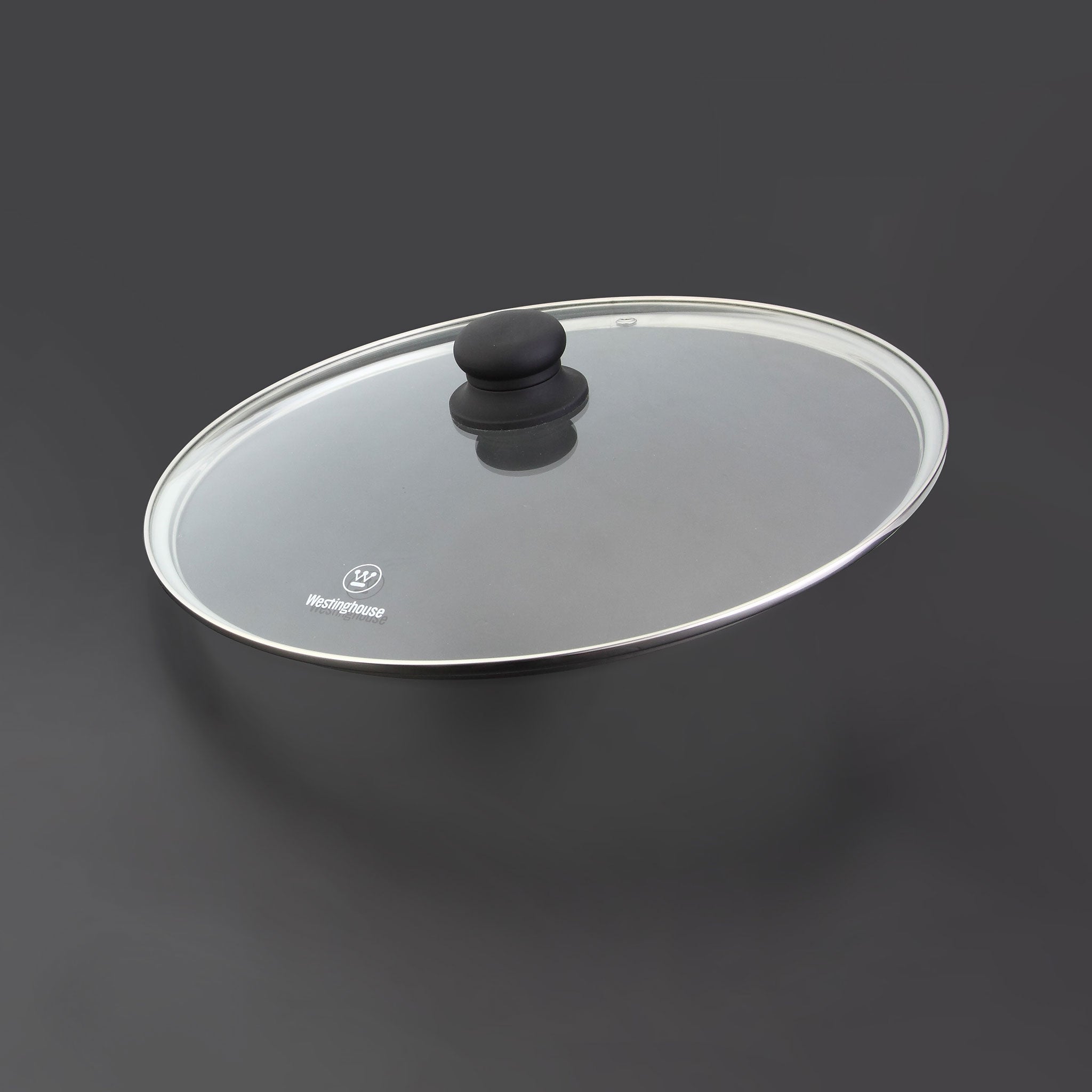 Westinghouse Glasslokk med svart knott 28 cm