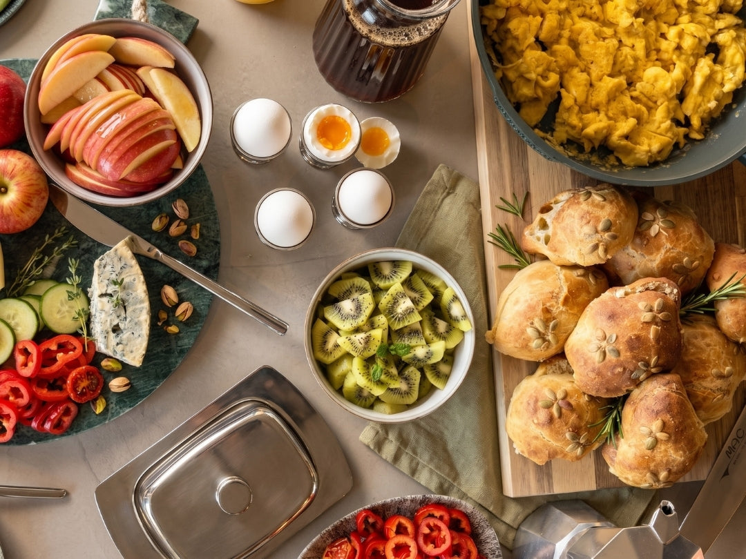 Hjemmelagde rundstykker til frokost