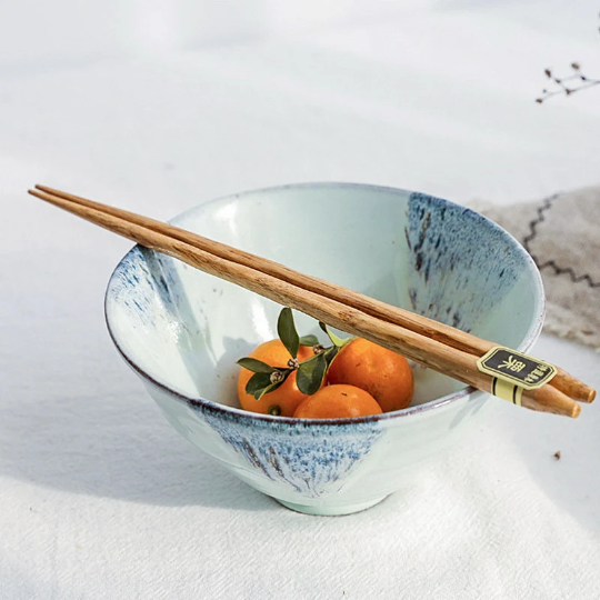 Gohobi – 5 par japanske spisepinner av tre Cone