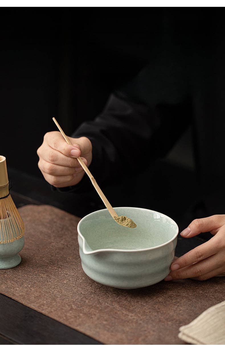 Gohobi – Keramisk matcha-sett 013 Hvit Hvit