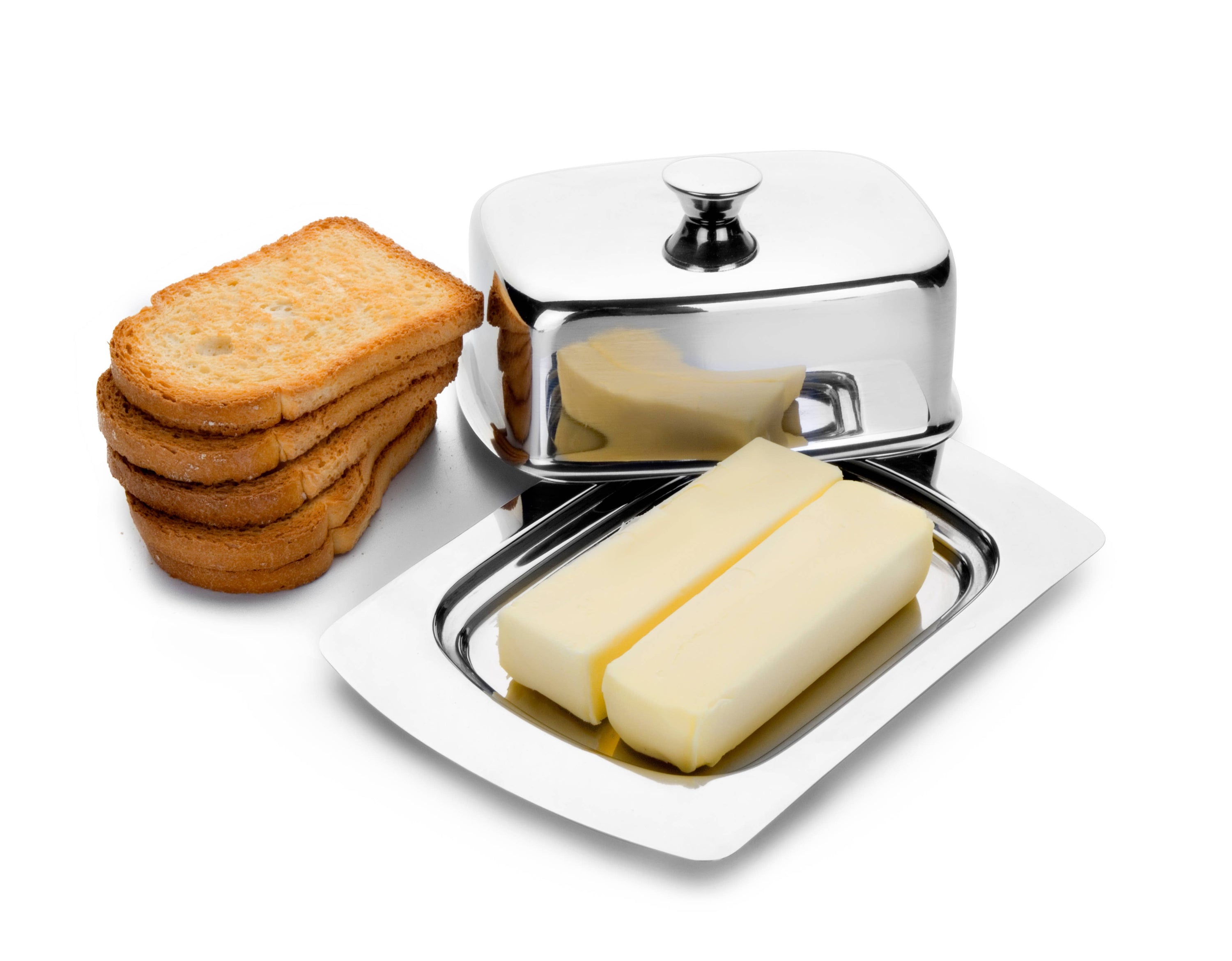 Ibili – Smørboks - Rustfritt stål – Kokkeglede