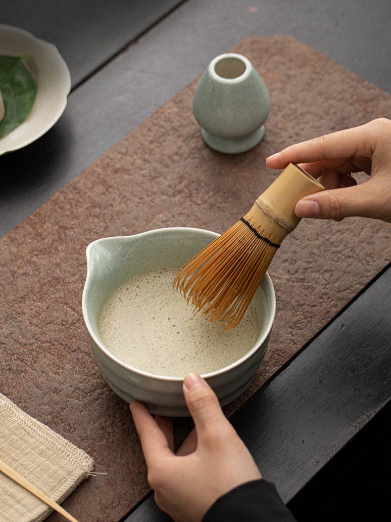 Gohobi – Keramisk matcha-sett 013 Hvit Hvit