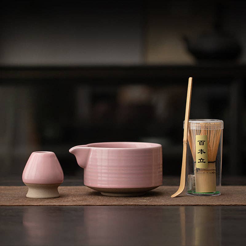 Gohobi – Keramisk matcha-sett  041 Rosa