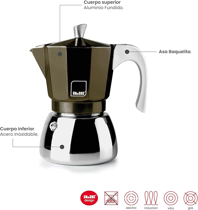 Ibili - Elba espressokanne - 3 kopper