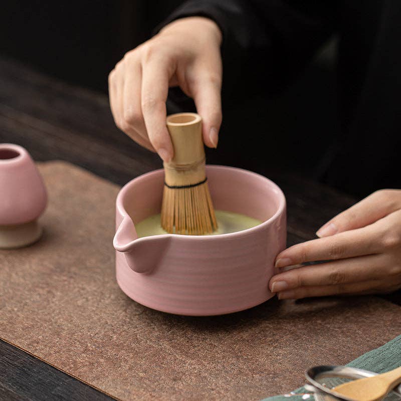 Gohobi – Keramisk matcha-sett  041 Rosa