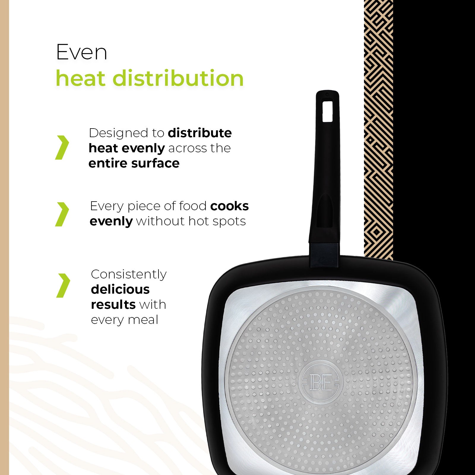 Be Living Delight - Grillpanne - Ø28cm - Svart