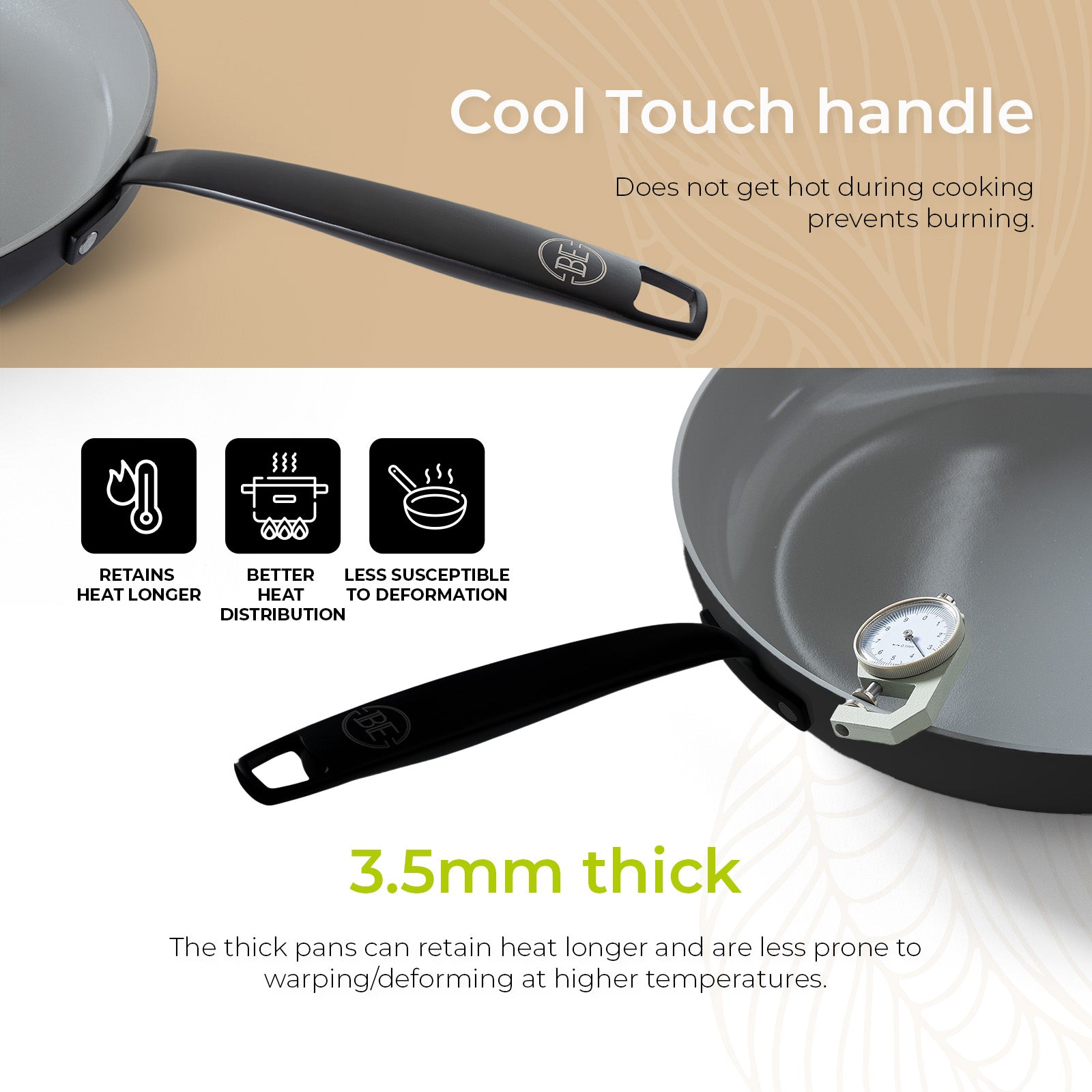BE | LIVING Essential Stekepannesett 2 deler - Svart
