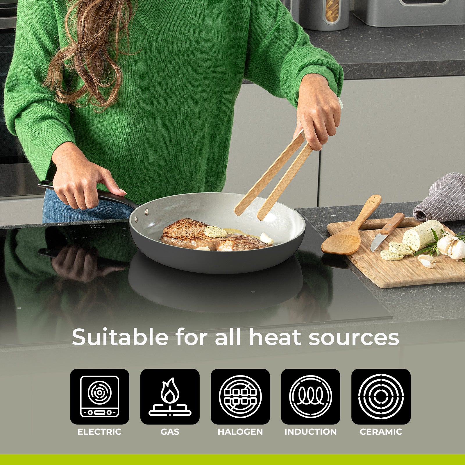 BE | LIVING Essential Stekepannesett 2 deler - Grå