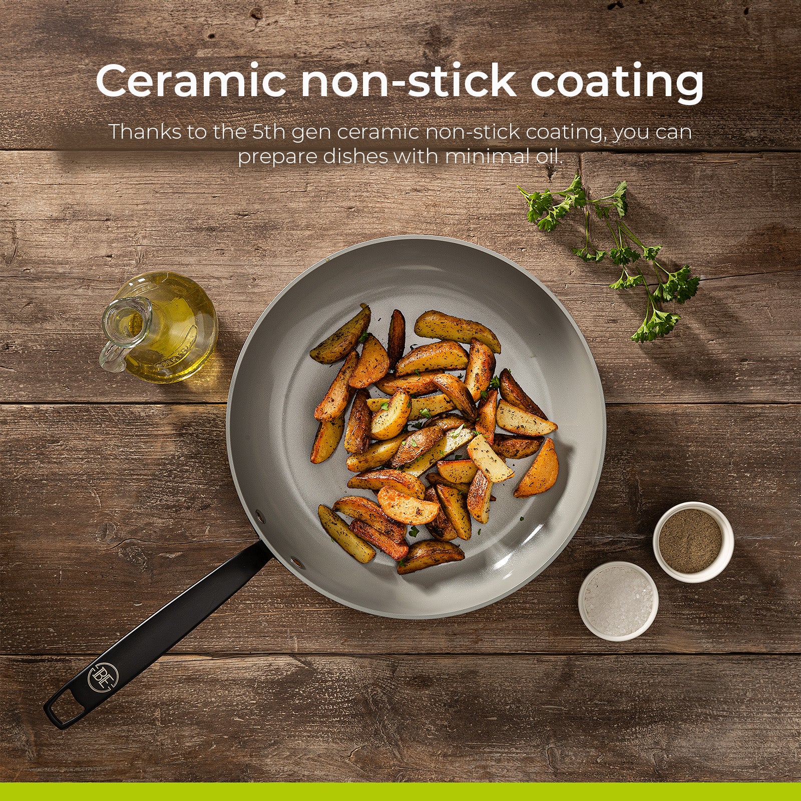 BE | LIVING Essential Stekepannesett 2 deler - Hvit