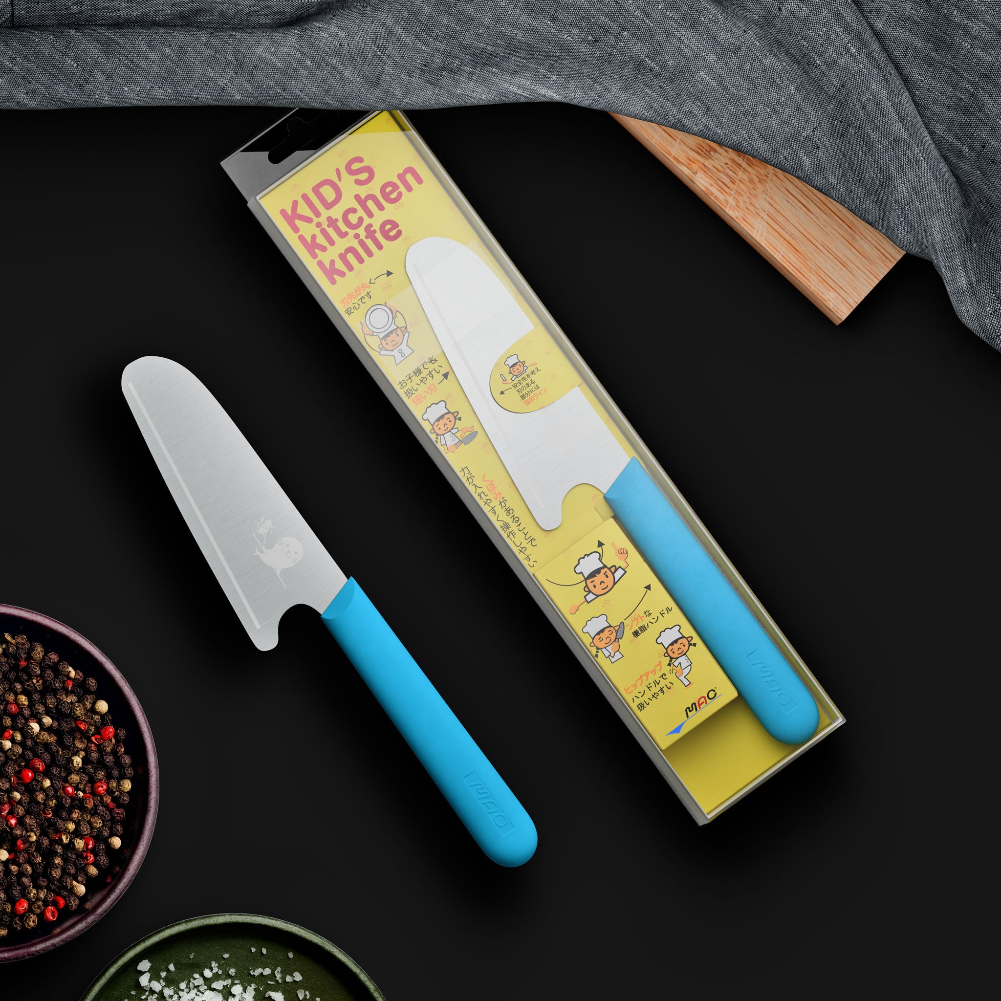 MAC Barnekniv Blå 12,5 cm