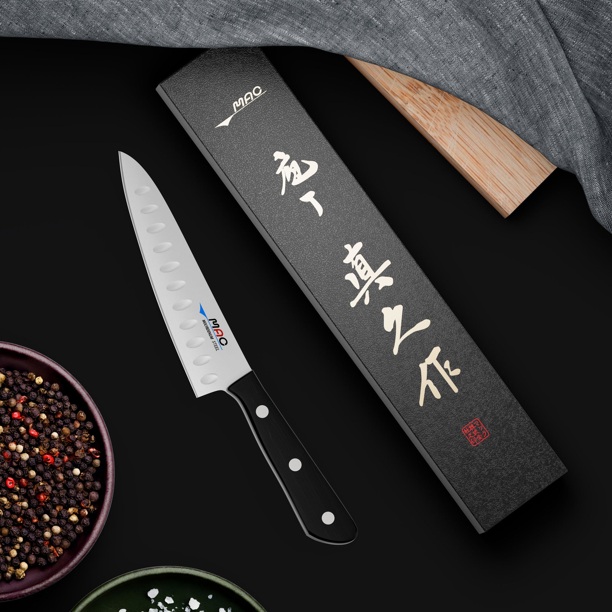 MAC Chef Grønnsakskniv med luftspalt 13 cm