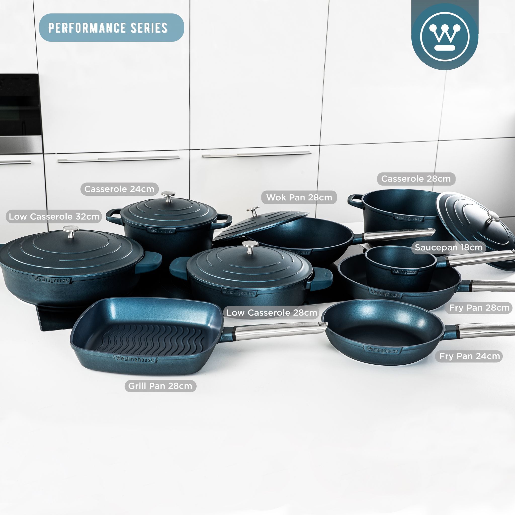 Westinghouse Performance Kasserolle - Ø18cm - Blå