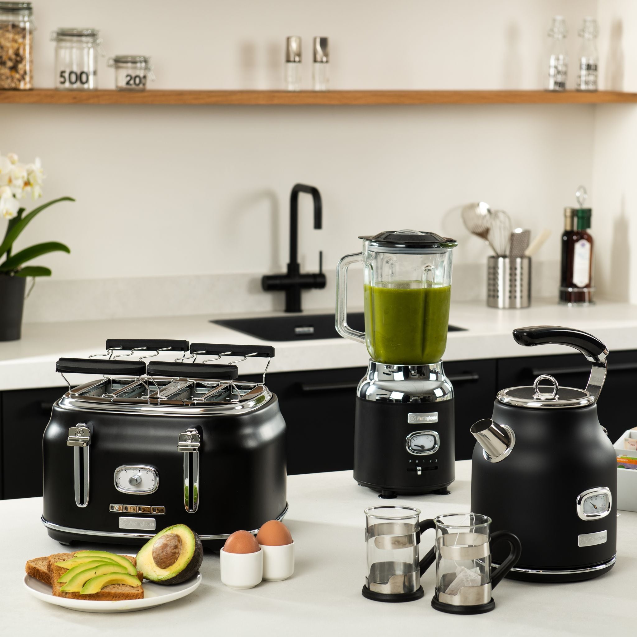 Westinghouse Retro Bordblender - 1.5L - Svart