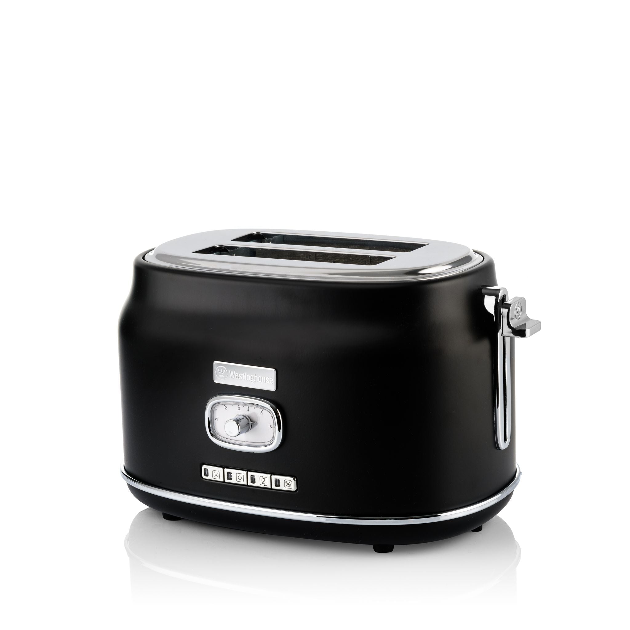 Westinghouse Retro Brødrister - 2 skiver - Svart