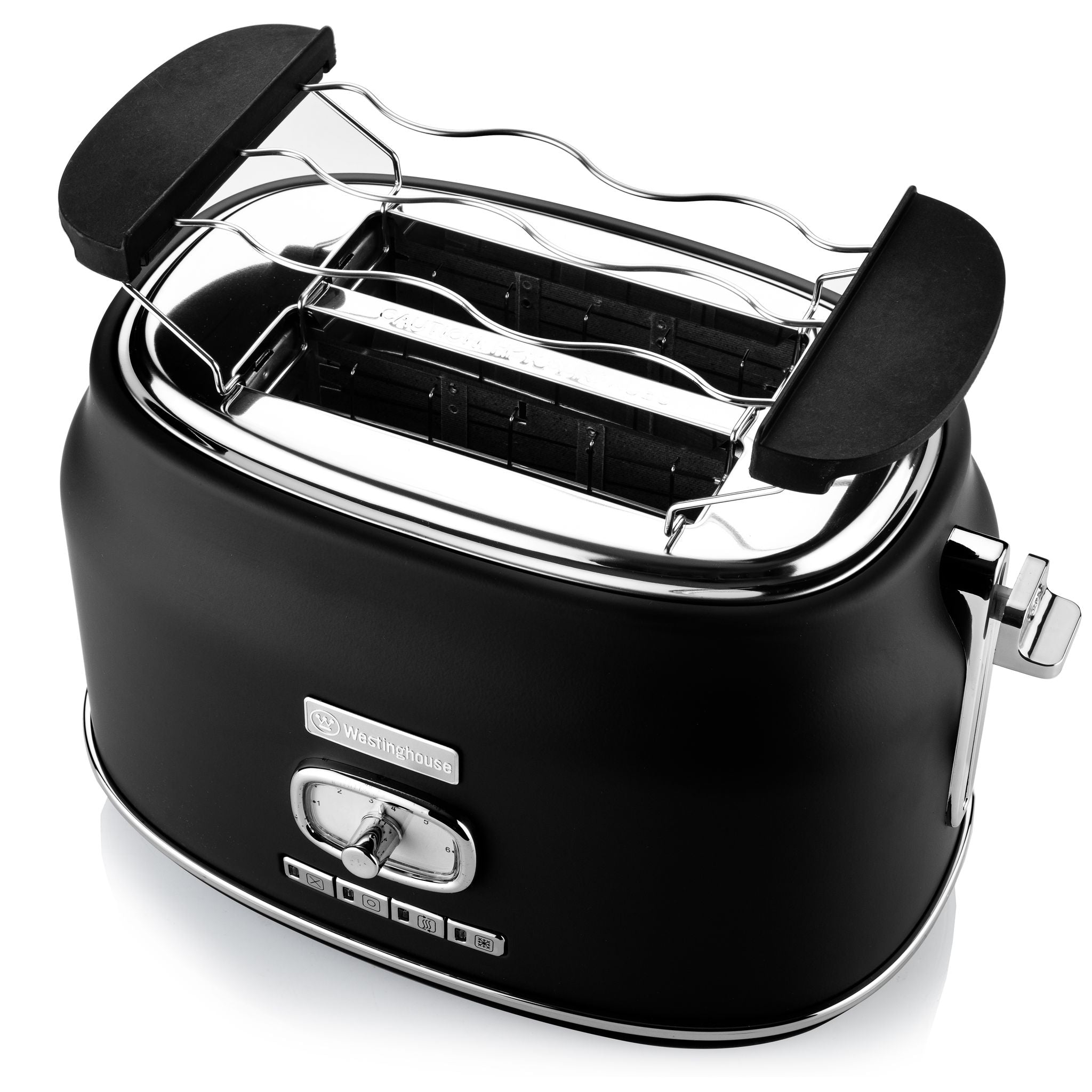 Westinghouse Retro Brødrister - 2 skiver - Svart
