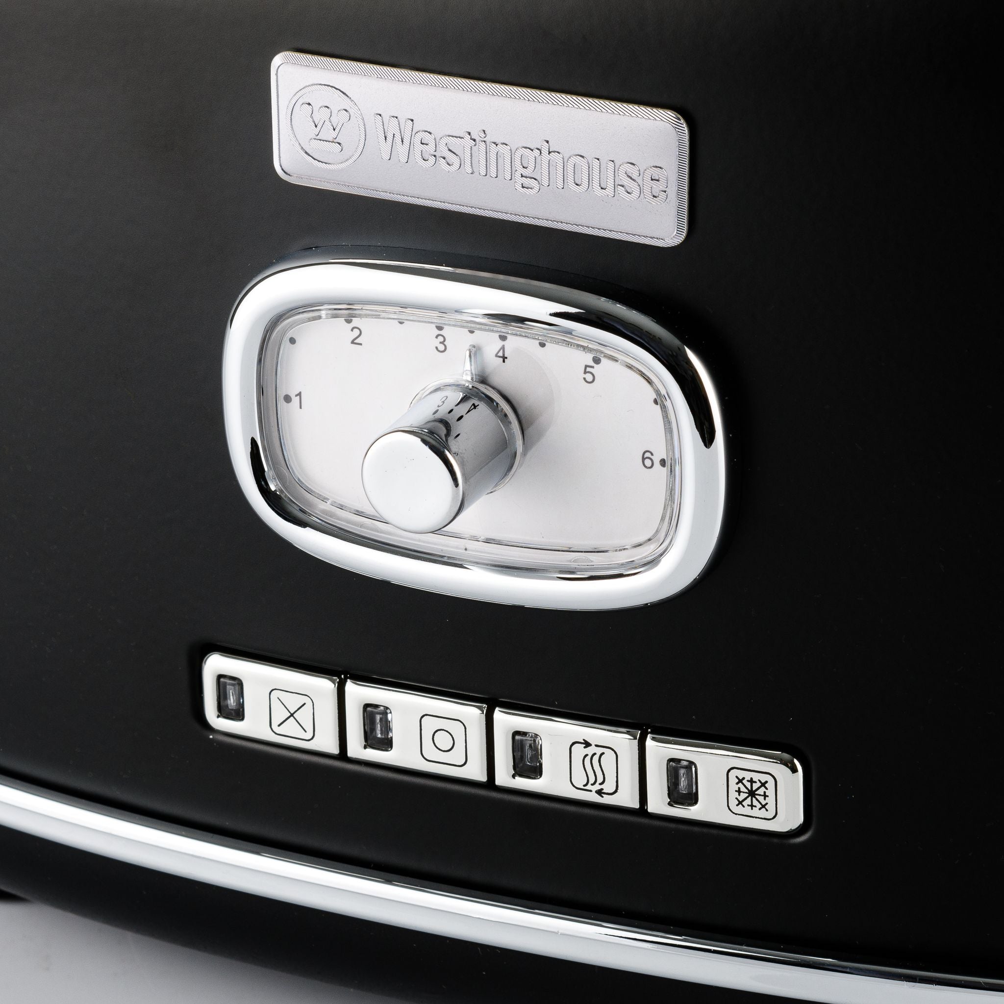 Westinghouse Retro Brødrister - 2 skiver - Svart