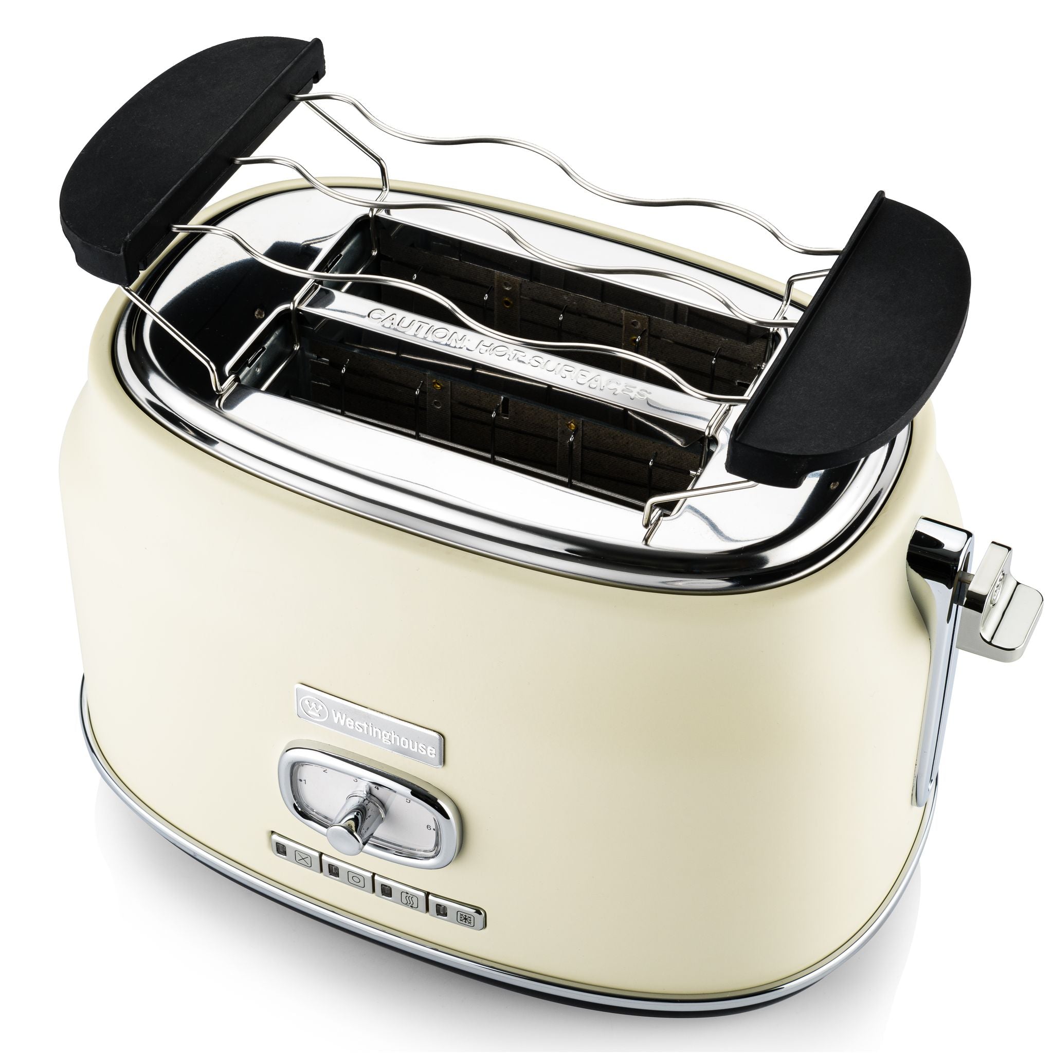 Westinghouse Retro Brødrister - 2 skiver - Hvit