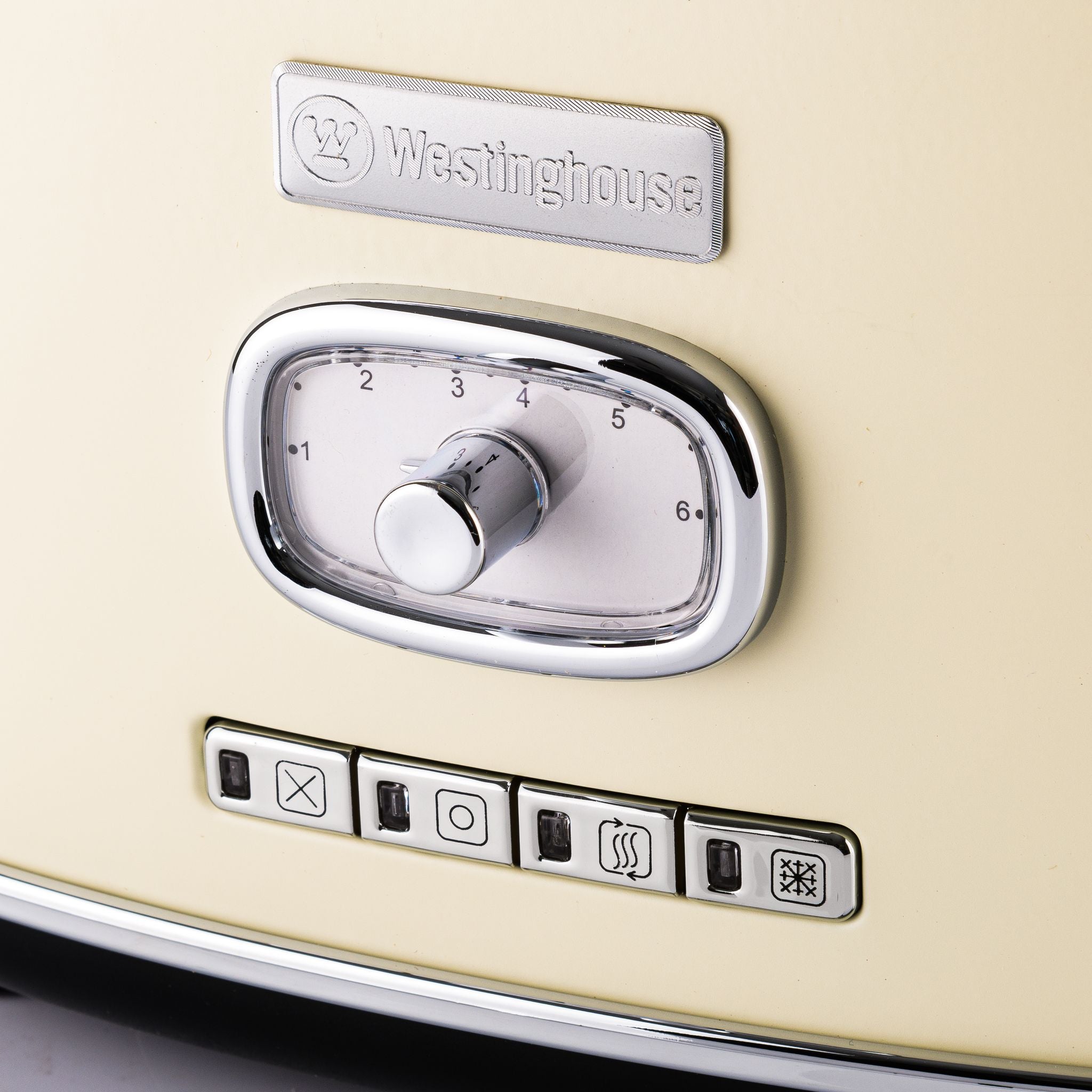 Westinghouse Retro Brødrister - 2 skiver - Hvit
