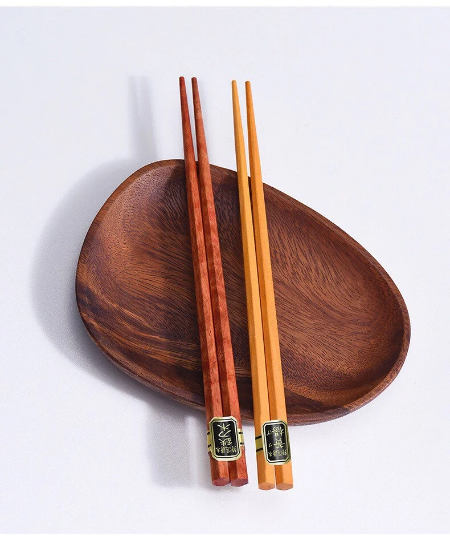 Gohobi – 5 par japanske spisepinner av tre Cone